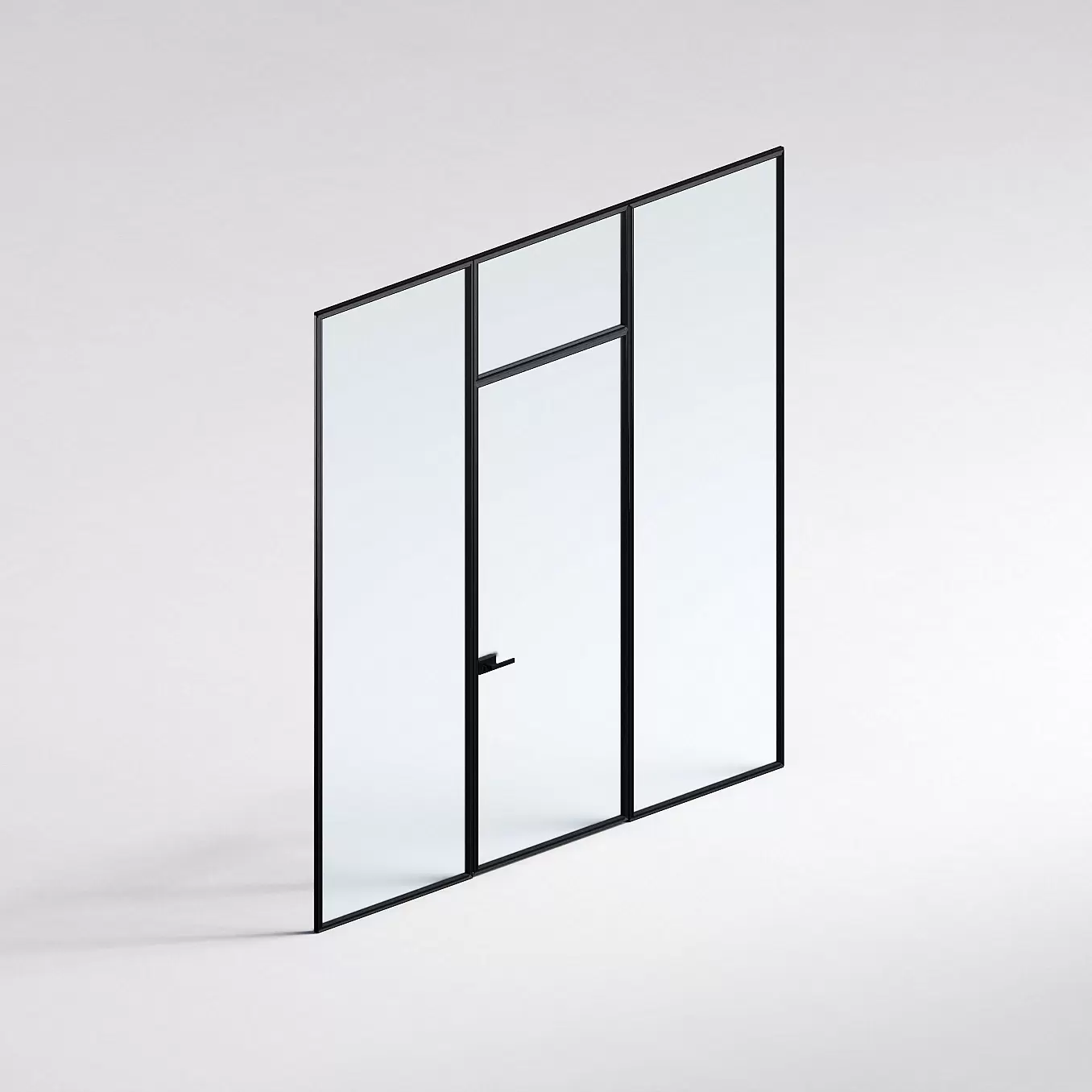 Межкомнатная перегородка Система 1000 линий , черный