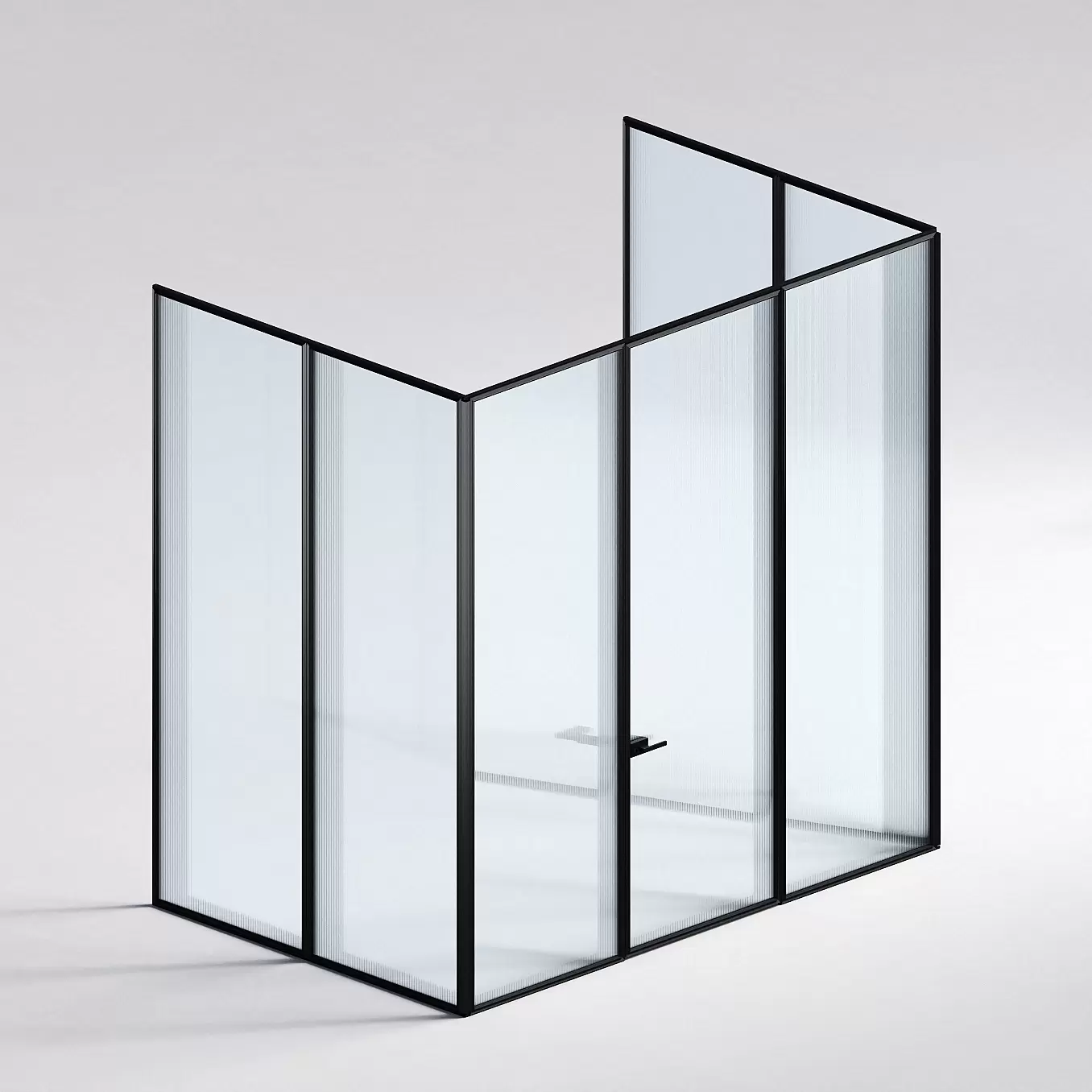 Межкомнатная перегородка Система 1000 линий , черный