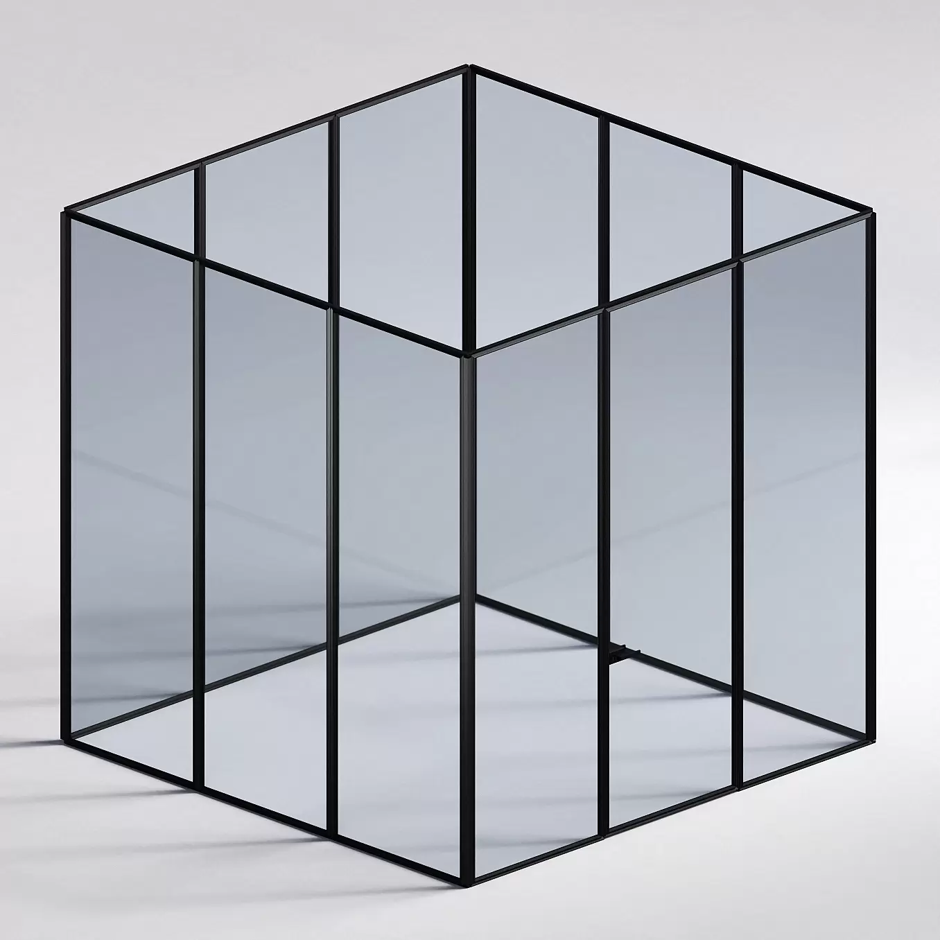 Межкомнатная перегородка Система 1000 линий , черный