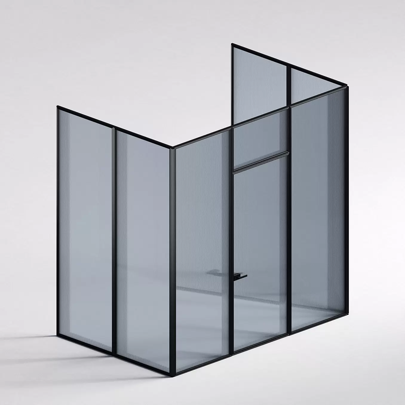 Межкомнатная перегородка Система 1000 линий , черный