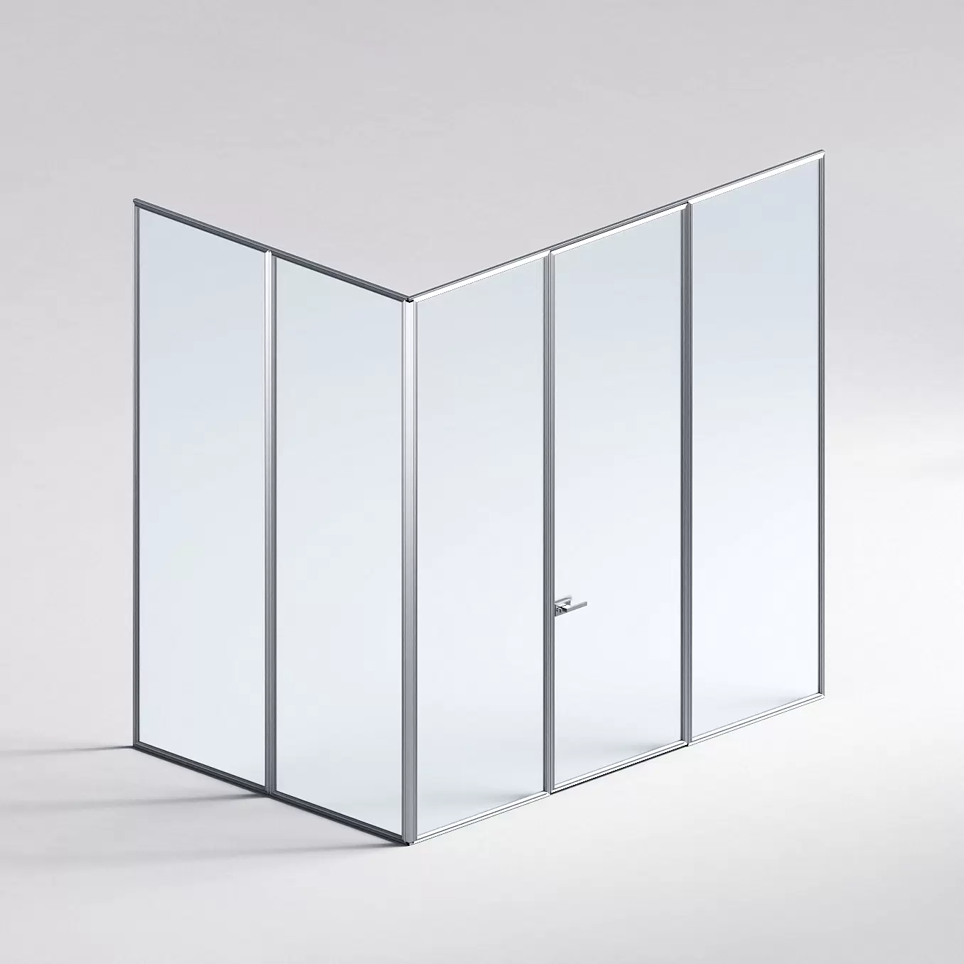 Межкомнатная перегородка Система 1000 линий , серебряный