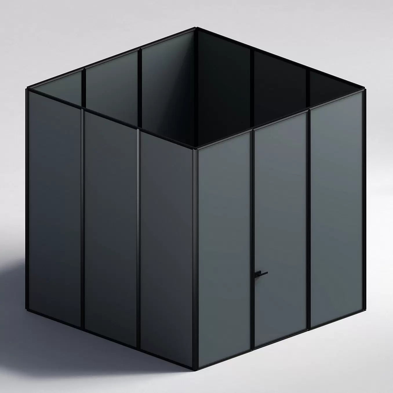 Межкомнатная перегородка Система 1000 линий , черный