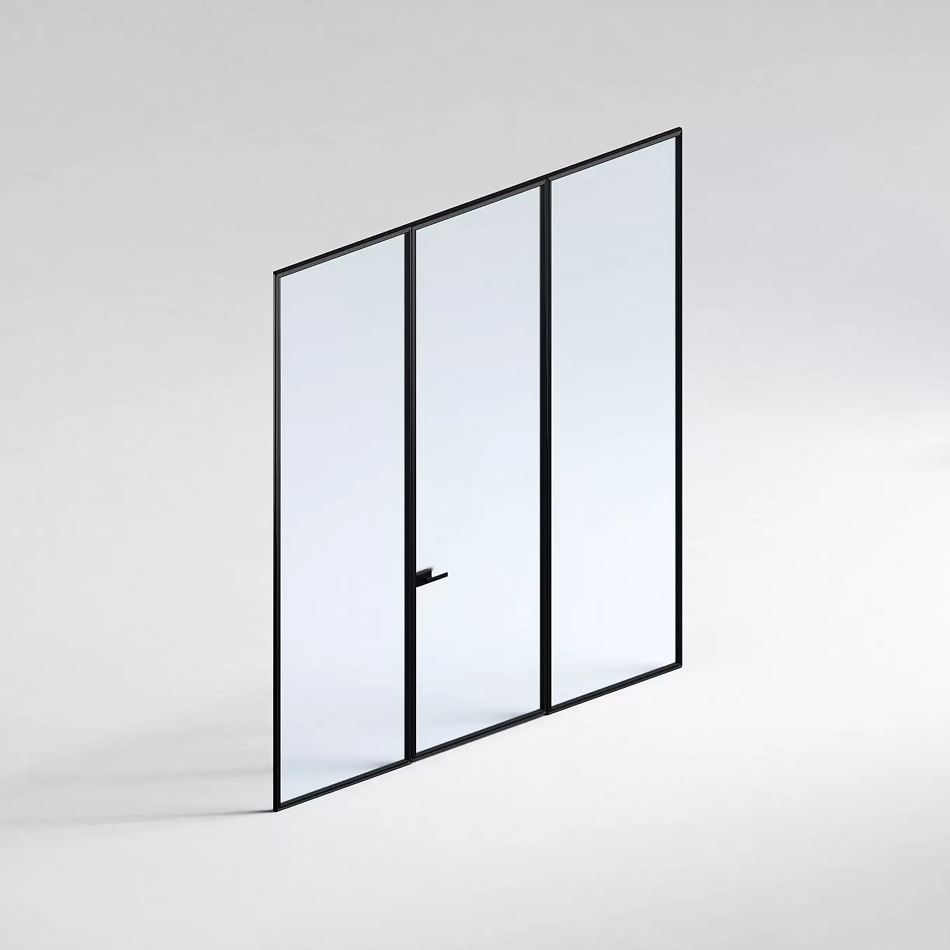 Межкомнатная перегородка Система 1000 линий , черный