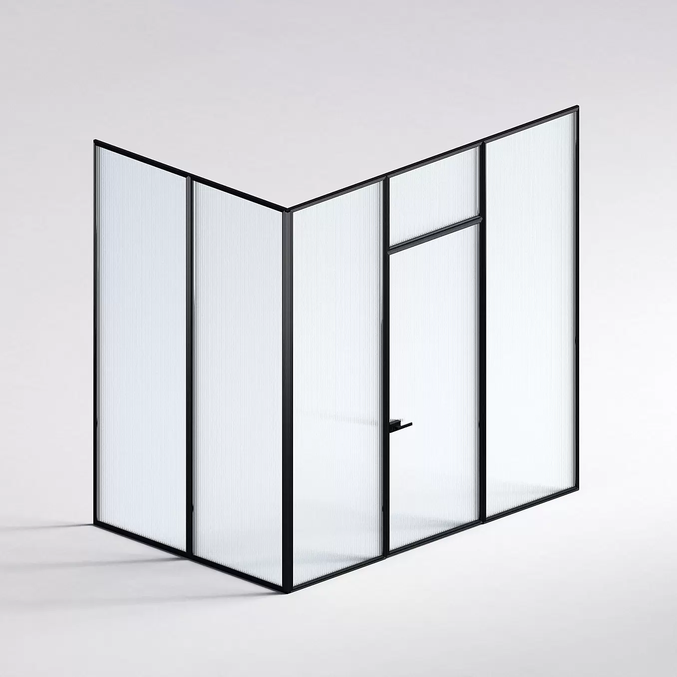 Межкомнатная перегородка Система 1000 линий , черный