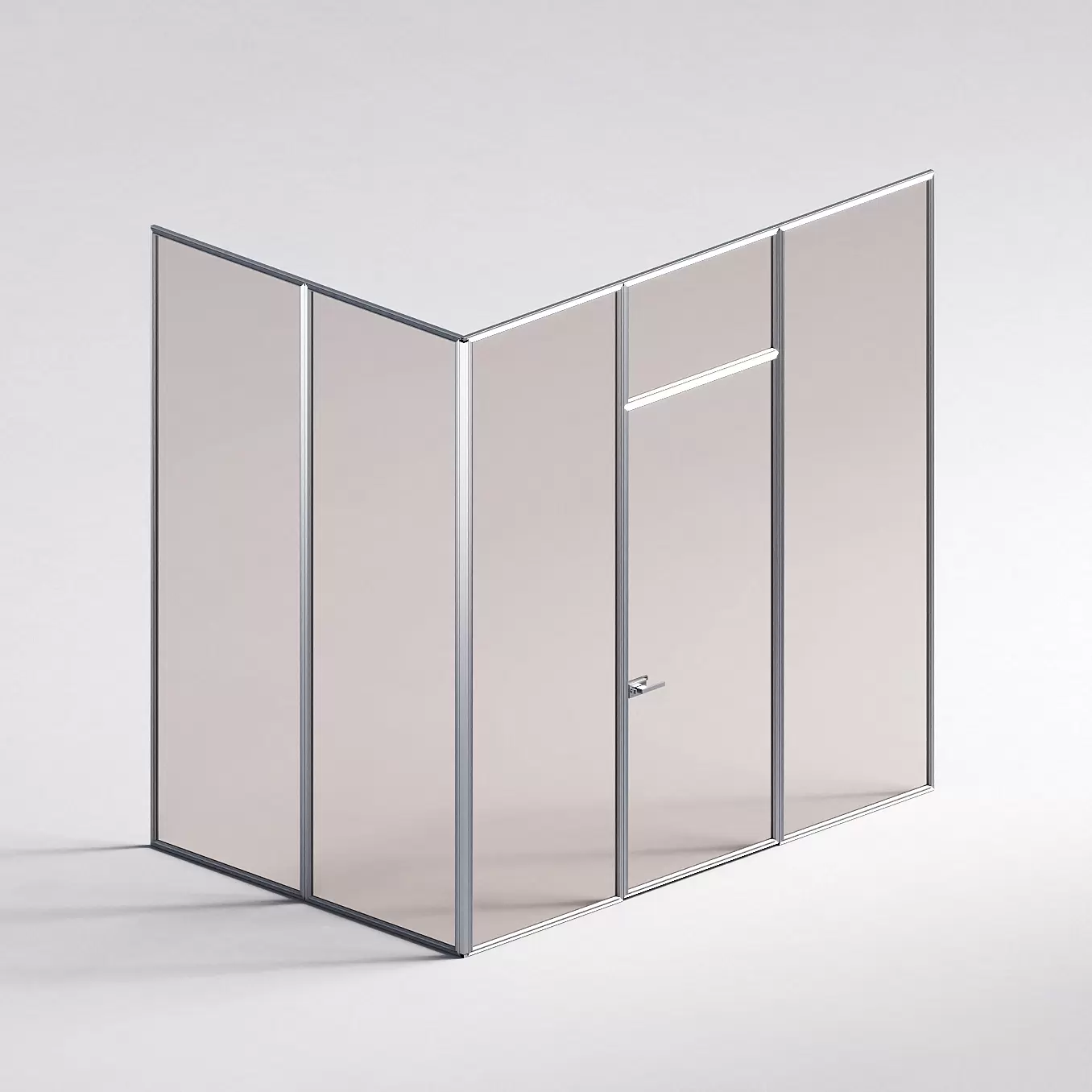 Межкомнатная перегородка Система 1000 линий , серебряный