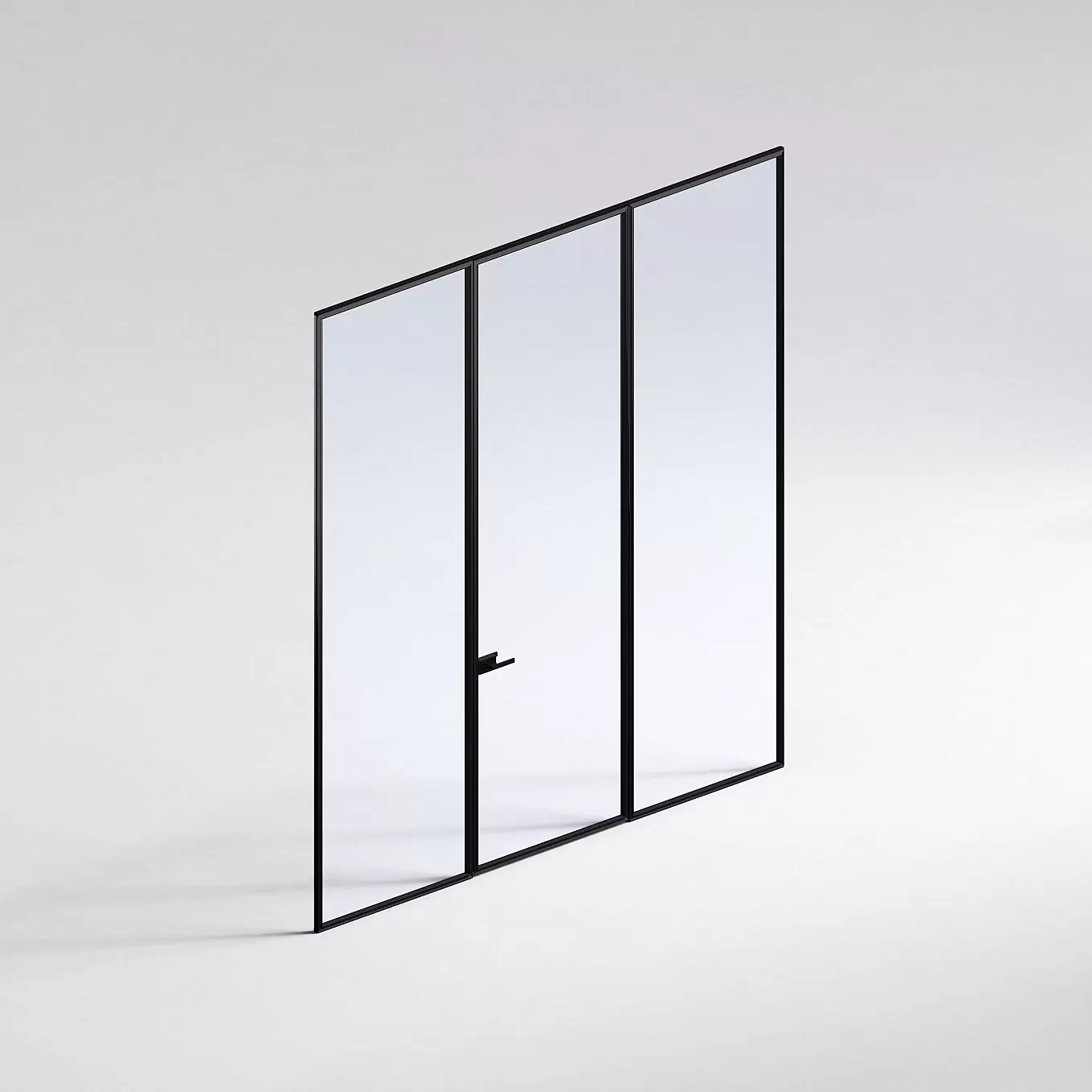 Межкомнатная перегородка Система 1000 линий , черный