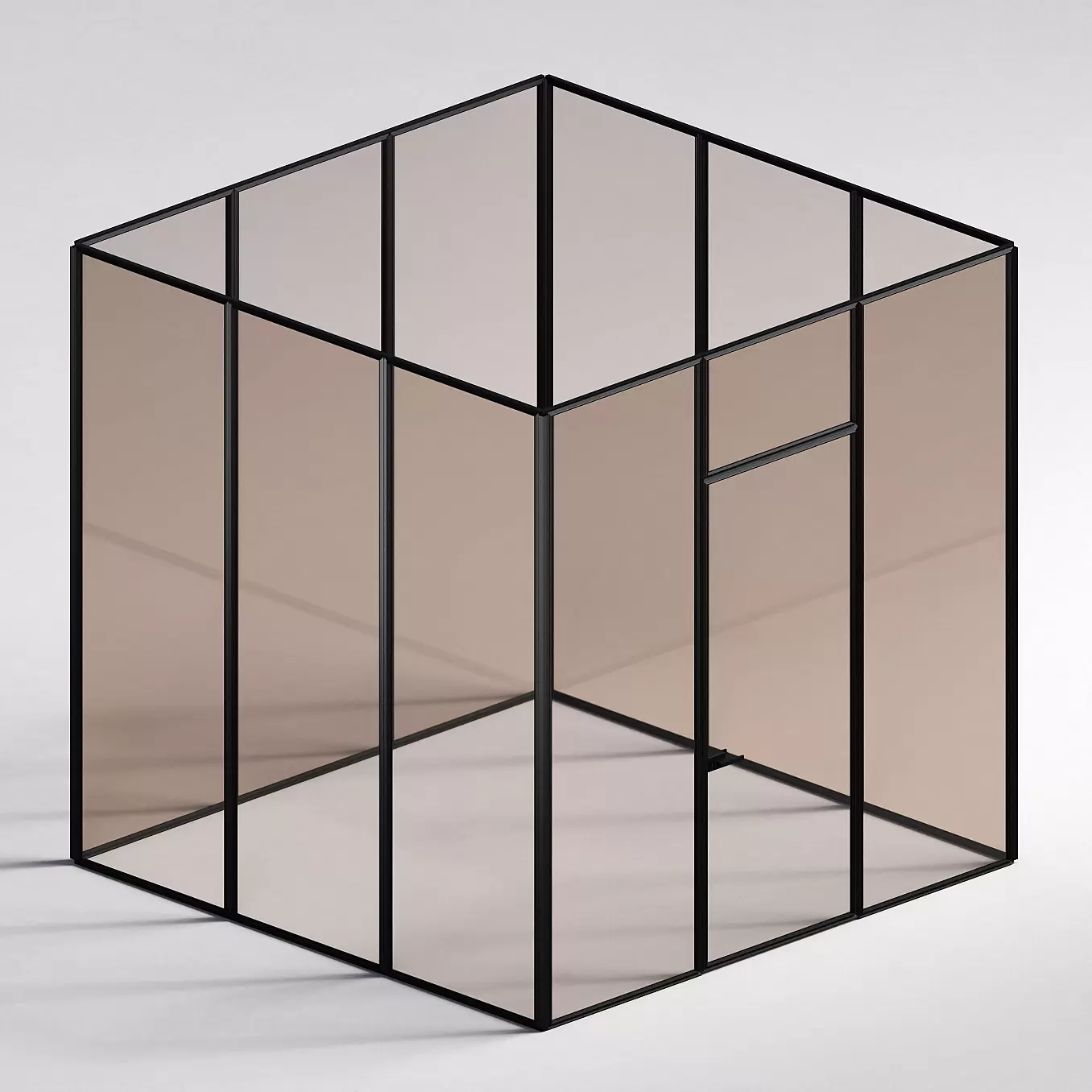 Межкомнатная перегородка Система 1000 линий , черный