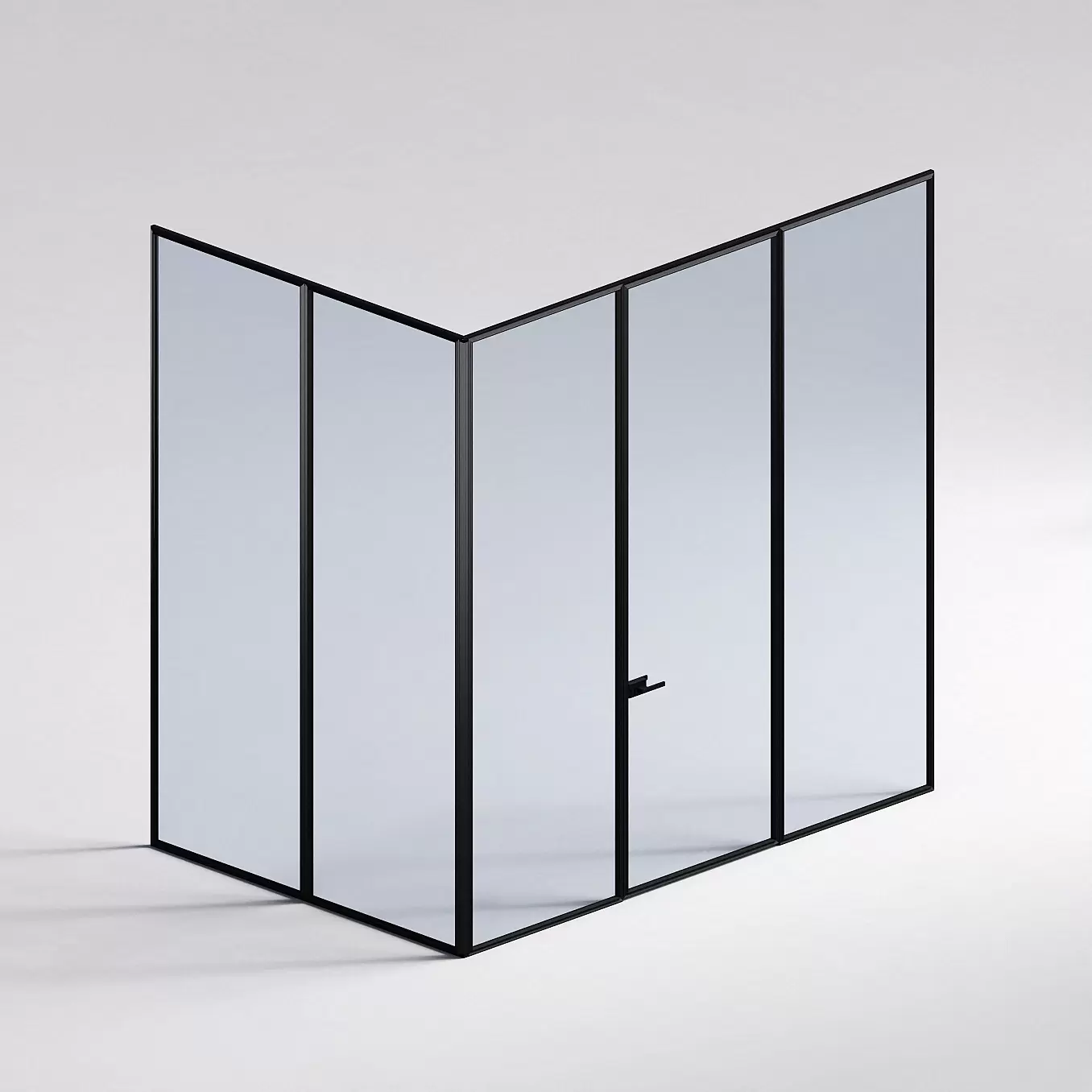 Межкомнатная перегородка Система 1000 линий , черный