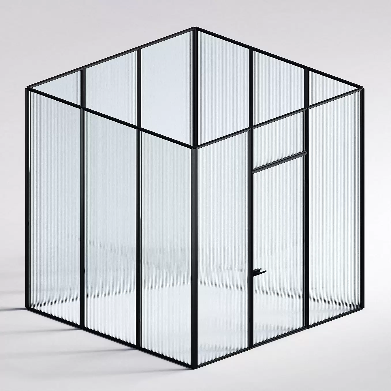 Межкомнатная перегородка Система 1000 линий , черный