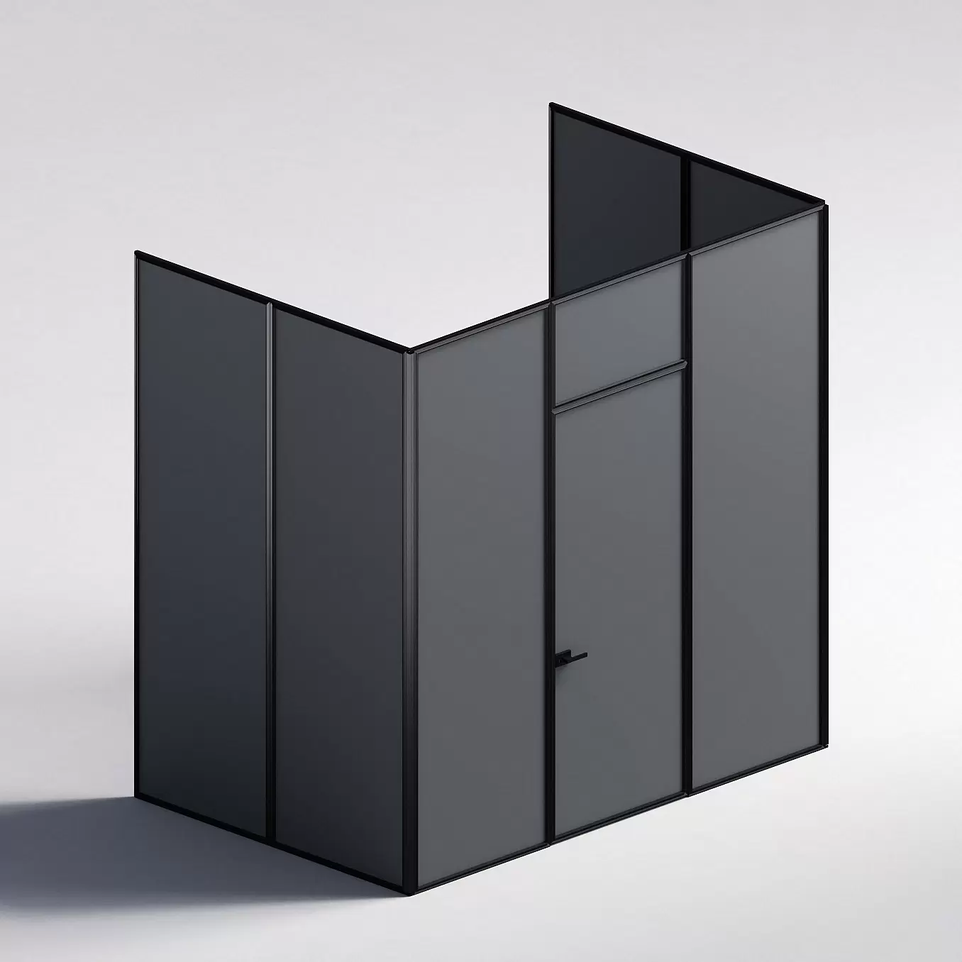 Межкомнатная перегородка Система 1000 линий , черный