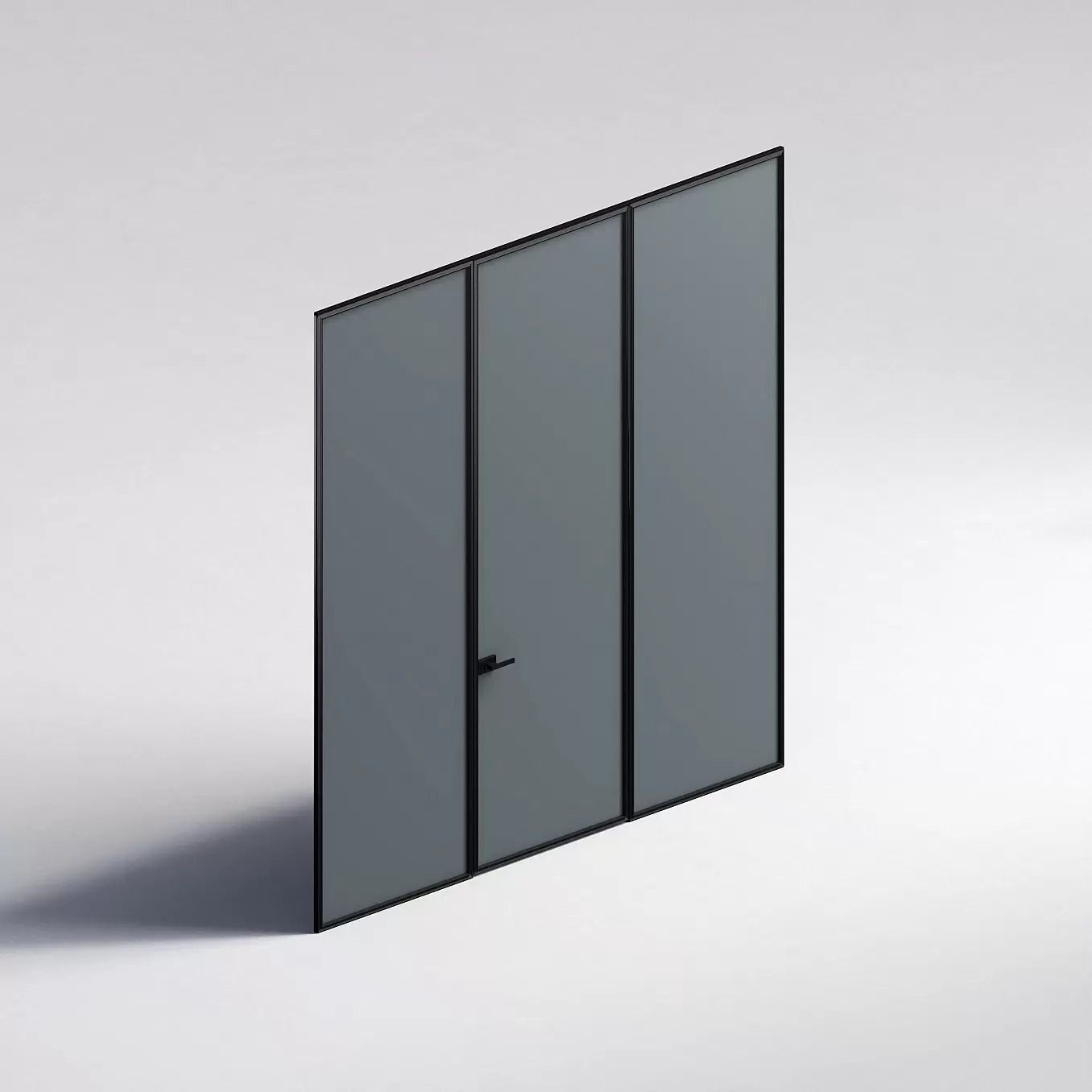 Межкомнатная перегородка Система 1000 линий , черный