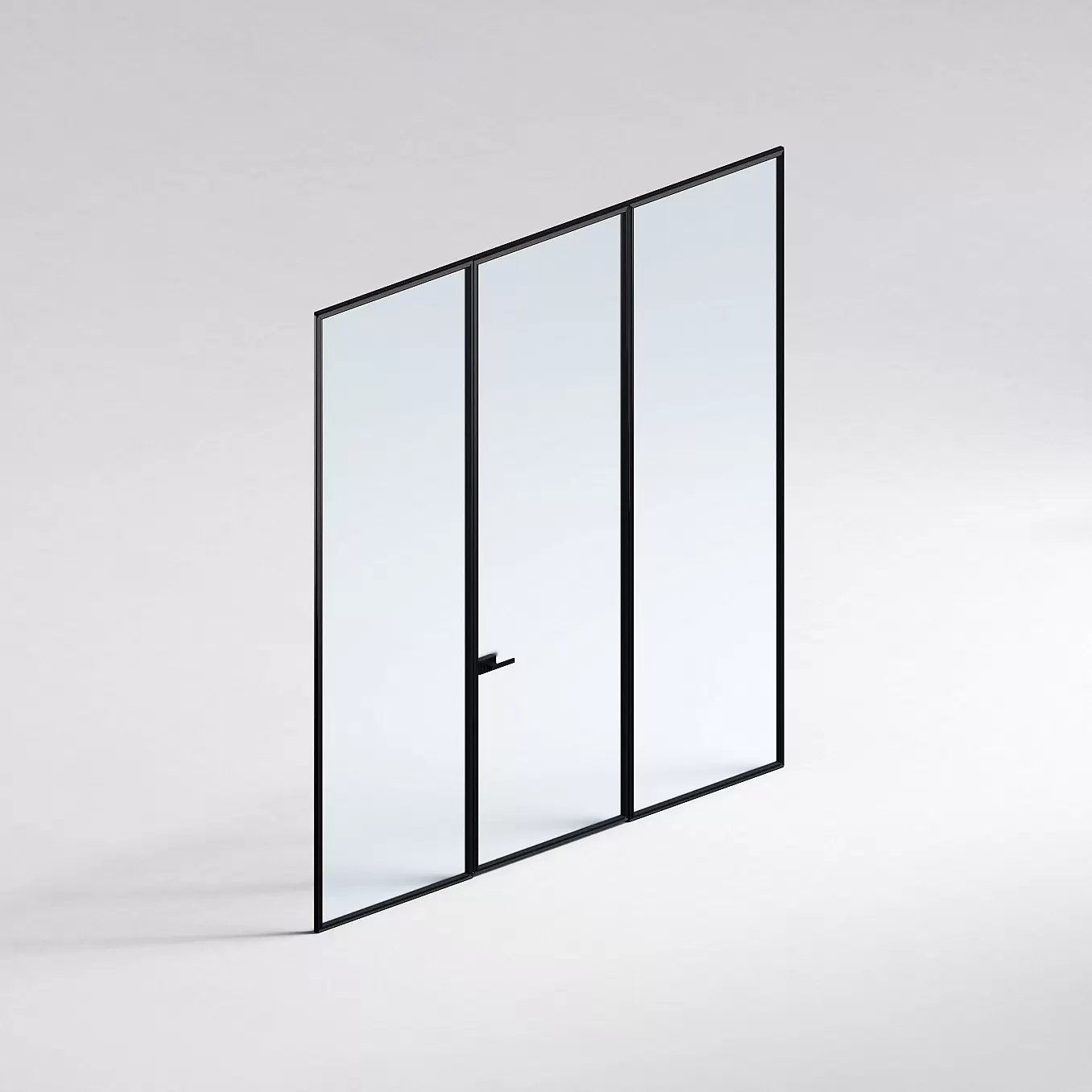 Межкомнатная перегородка Система 1000 линий , черный