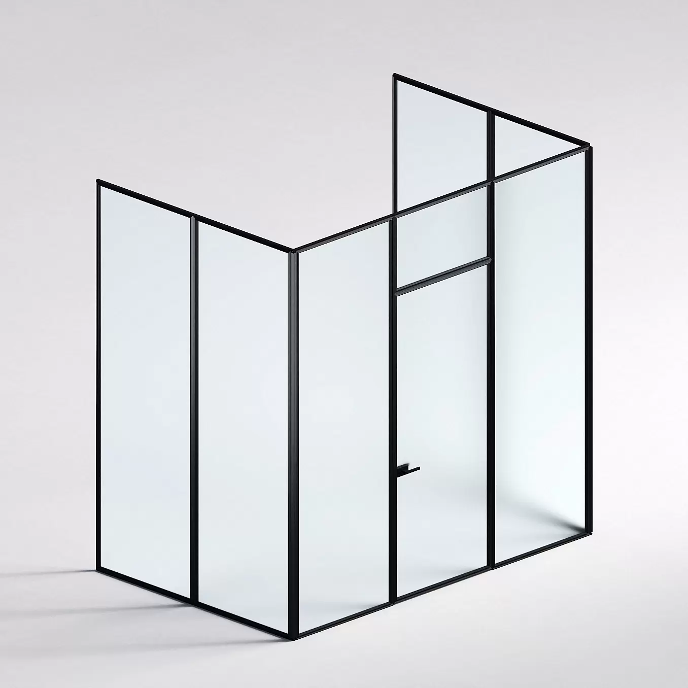 Межкомнатная перегородка Система 1000 линий , черный