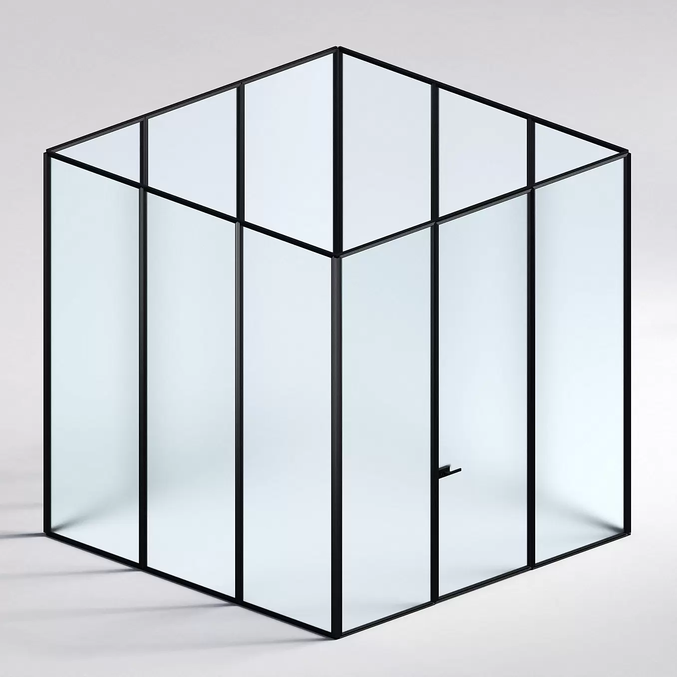 Межкомнатная перегородка Система 1000 линий , черный