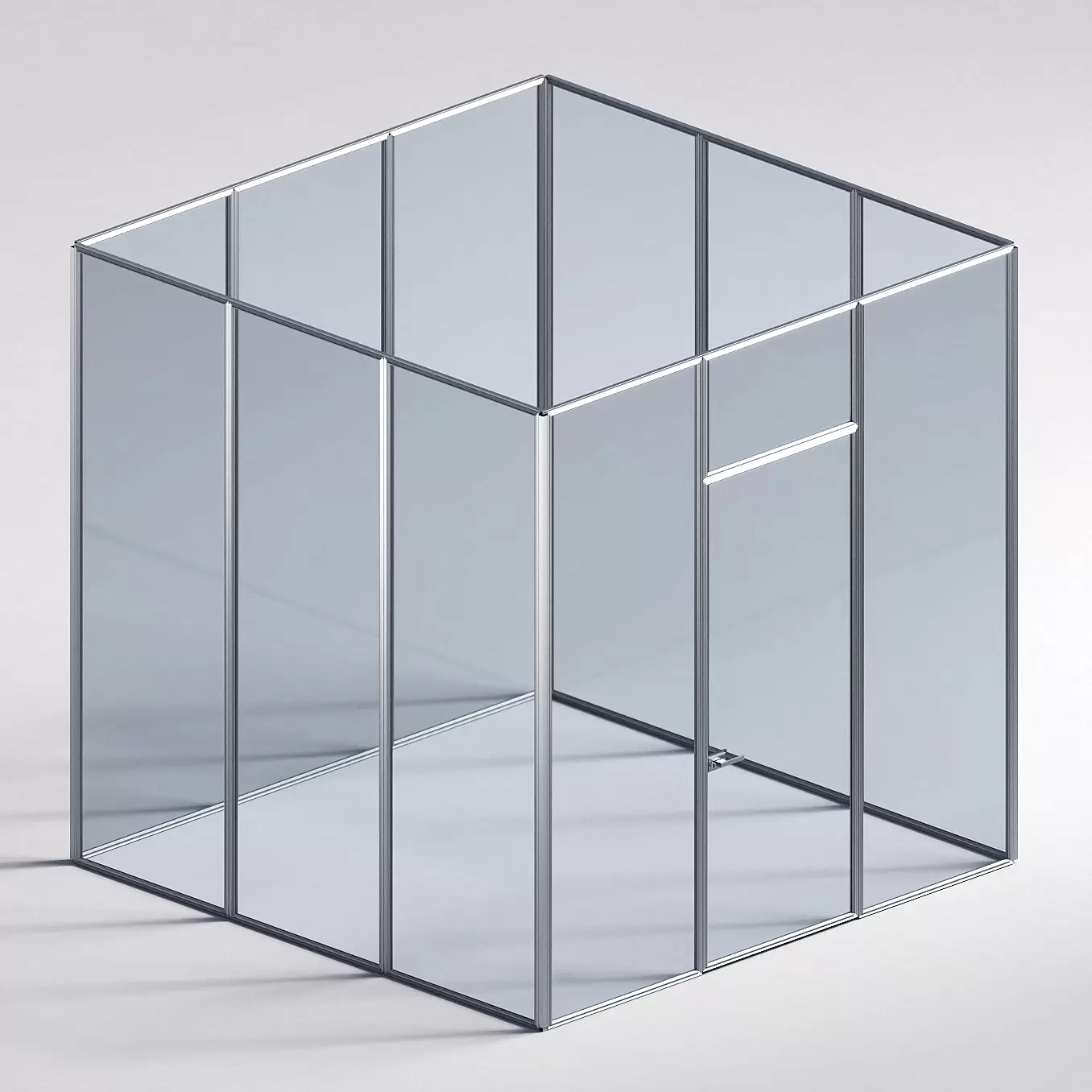 Межкомнатная перегородка Система 1000 линий , серебряный