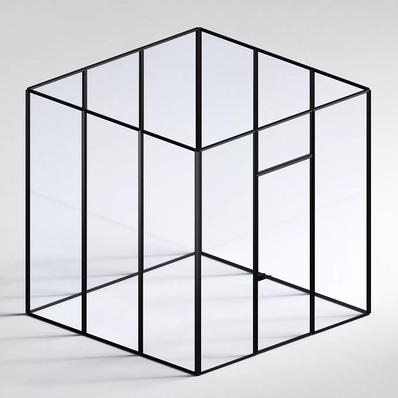 Межкомнатная перегородка Система 1000 линий , черный