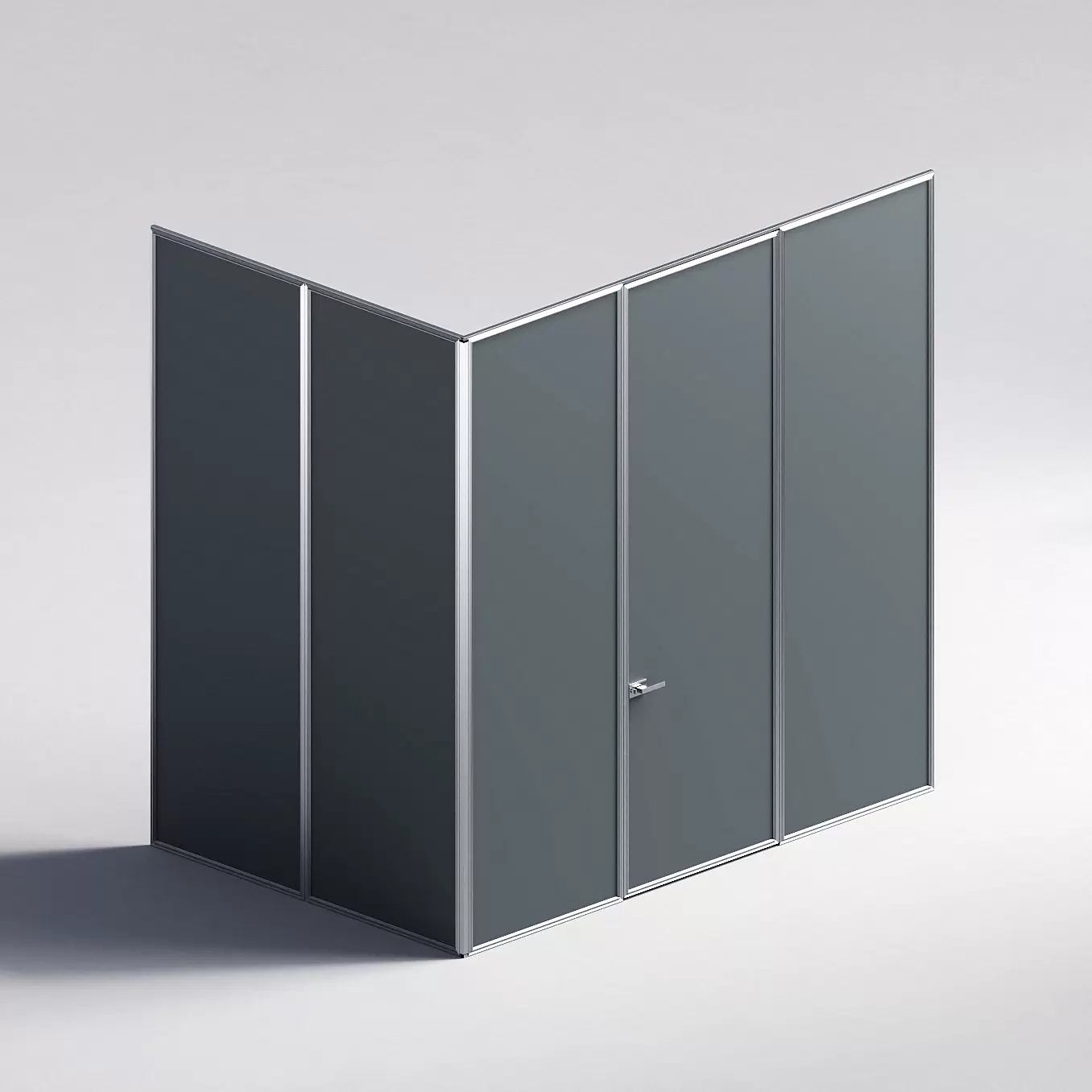 Межкомнатная перегородка Система 1000 линий , серебряный