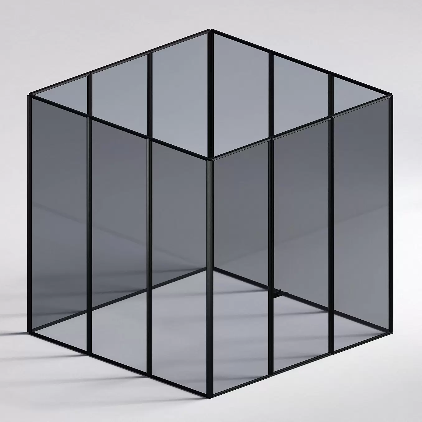 Межкомнатная перегородка Система 1000 линий , черный