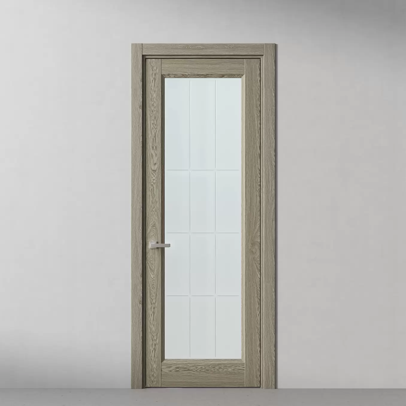 Межкомнатная дверь Elegant, модель 38 Натуральный дуб шелковистый