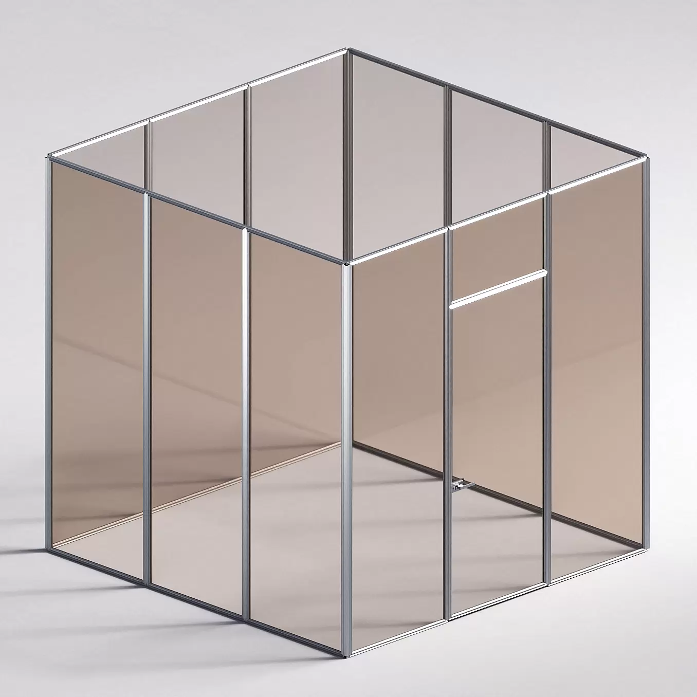 Межкомнатная перегородка Система 1000 линий , серебряный