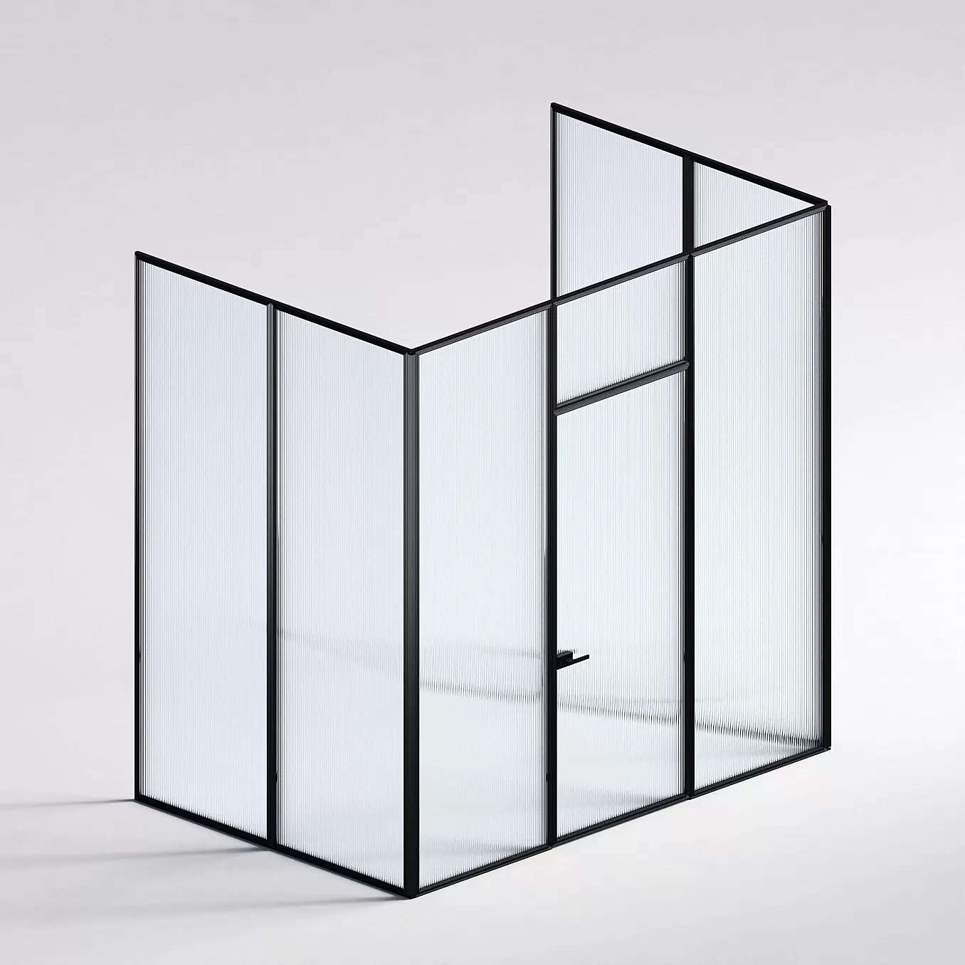 Межкомнатная перегородка Система 1000 линий , черный