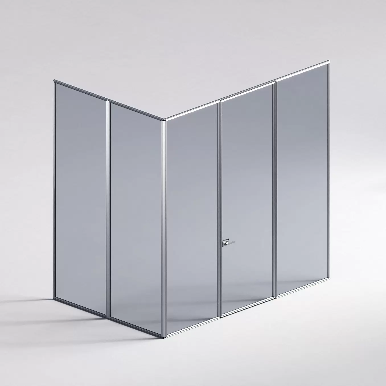 Межкомнатная перегородка Система 1000 линий , серебряный