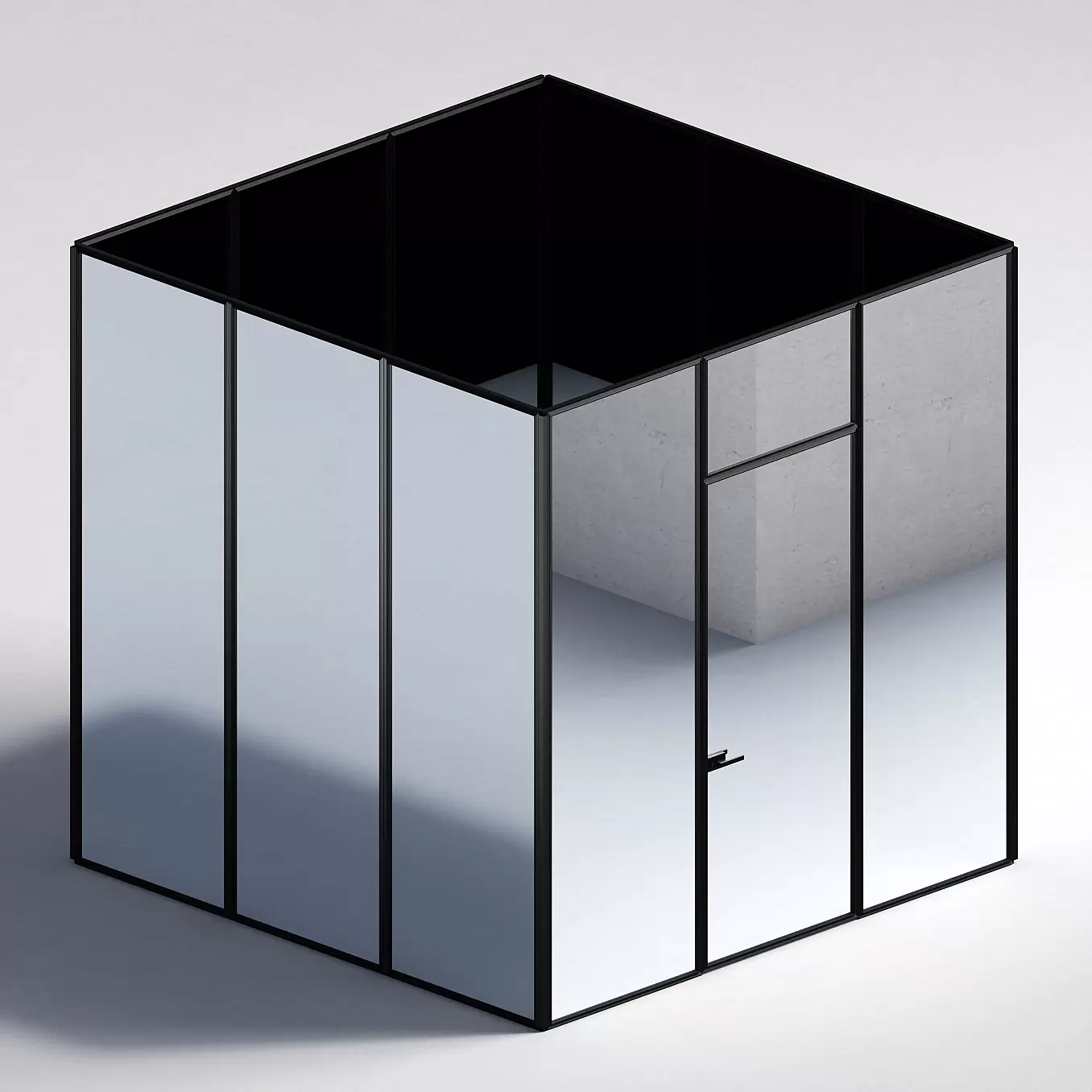 Межкомнатная перегородка Система 1000 линий , черный