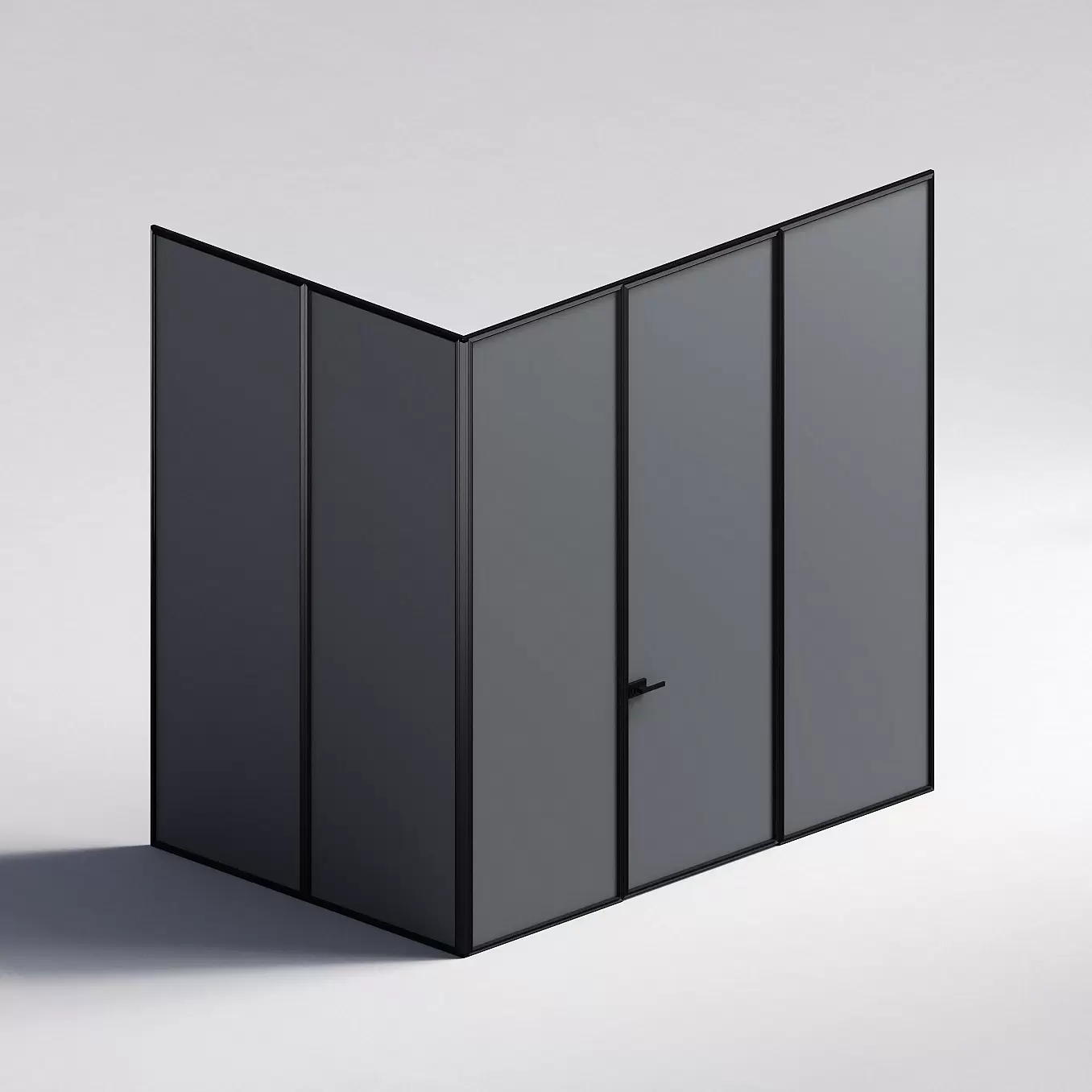 Межкомнатная перегородка Система 1000 линий , черный