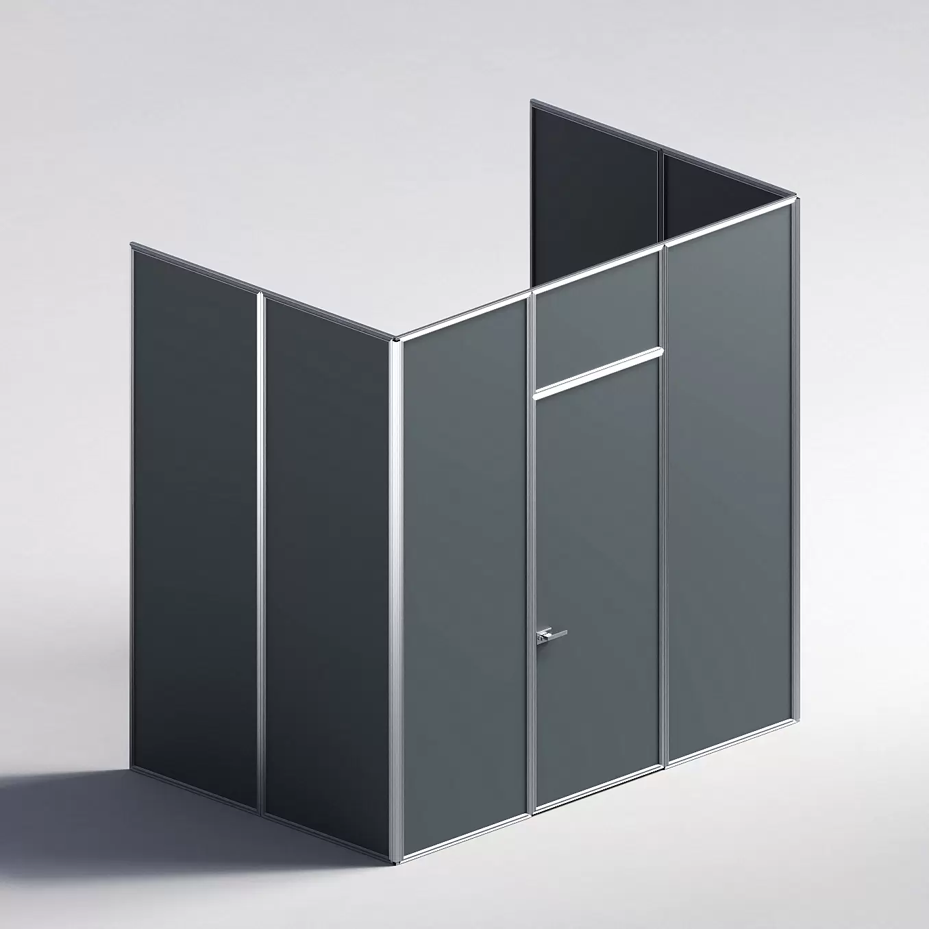 Межкомнатная перегородка Система 1000 линий , серебряный