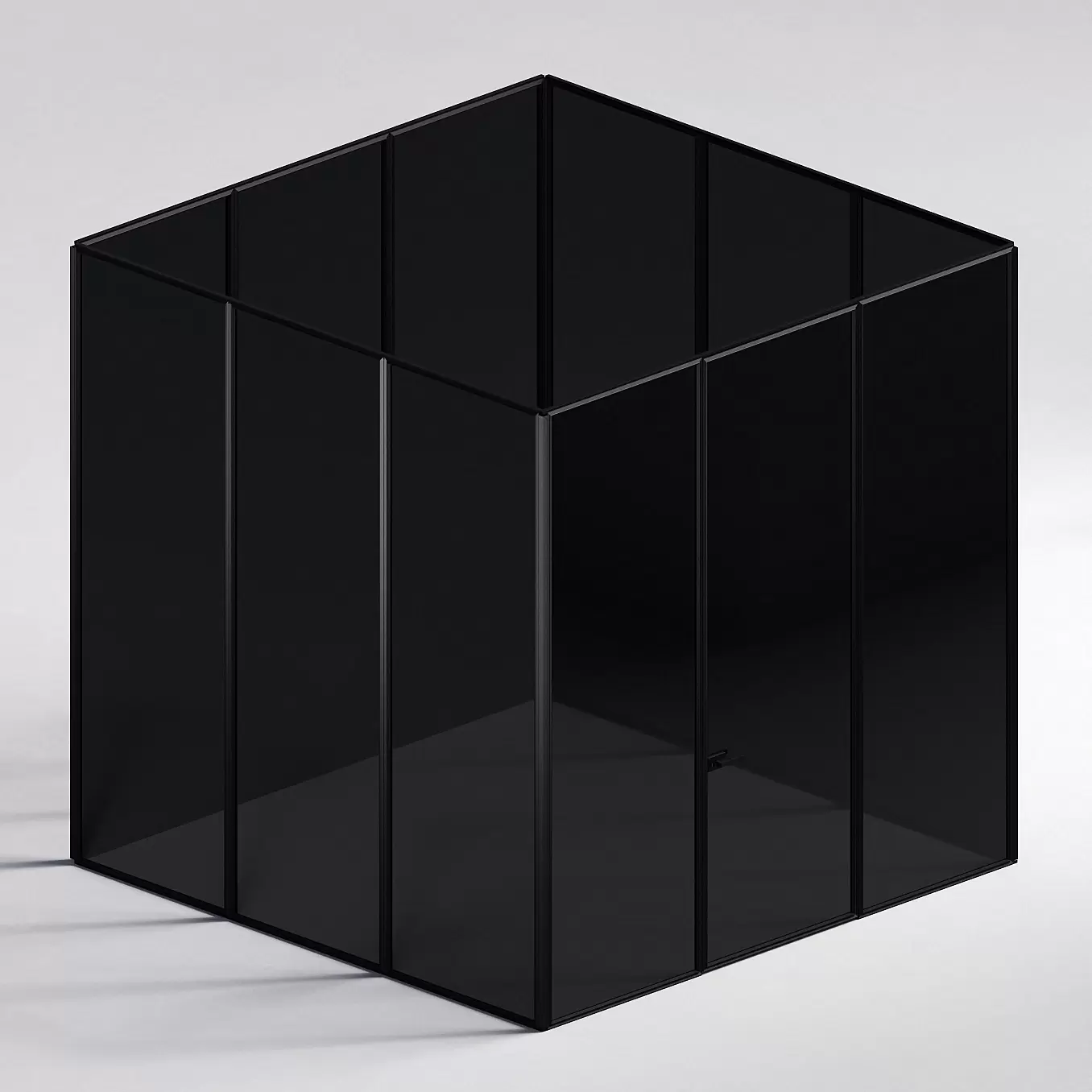 Межкомнатная перегородка Система 1000 линий , черный