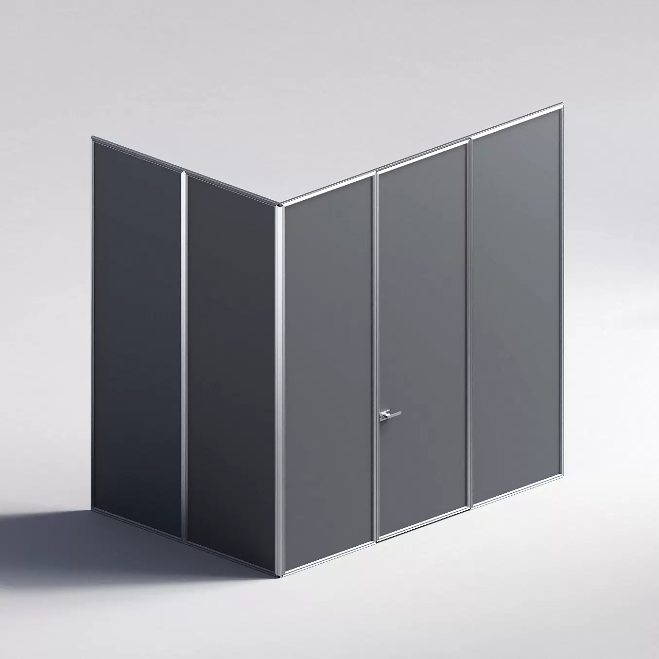 Межкомнатная перегородка Система 1000 линий , серебряный