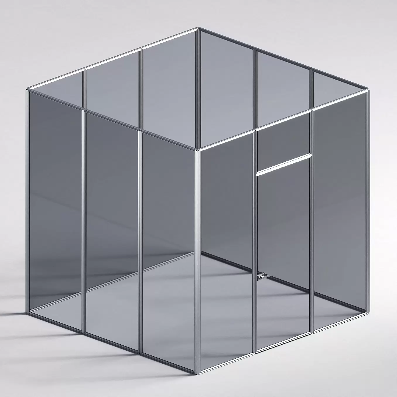 Межкомнатная перегородка Система 1000 линий , серебряный