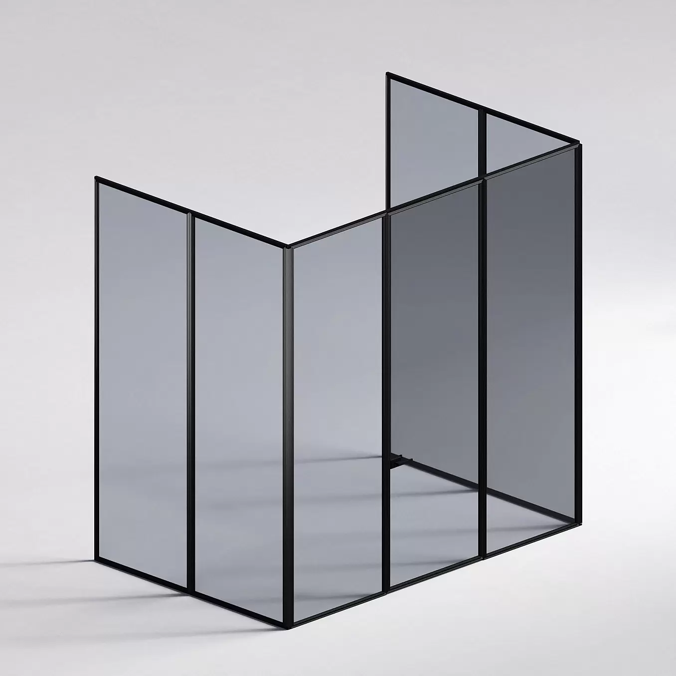 Межкомнатная перегородка Система 1000 линий , черный