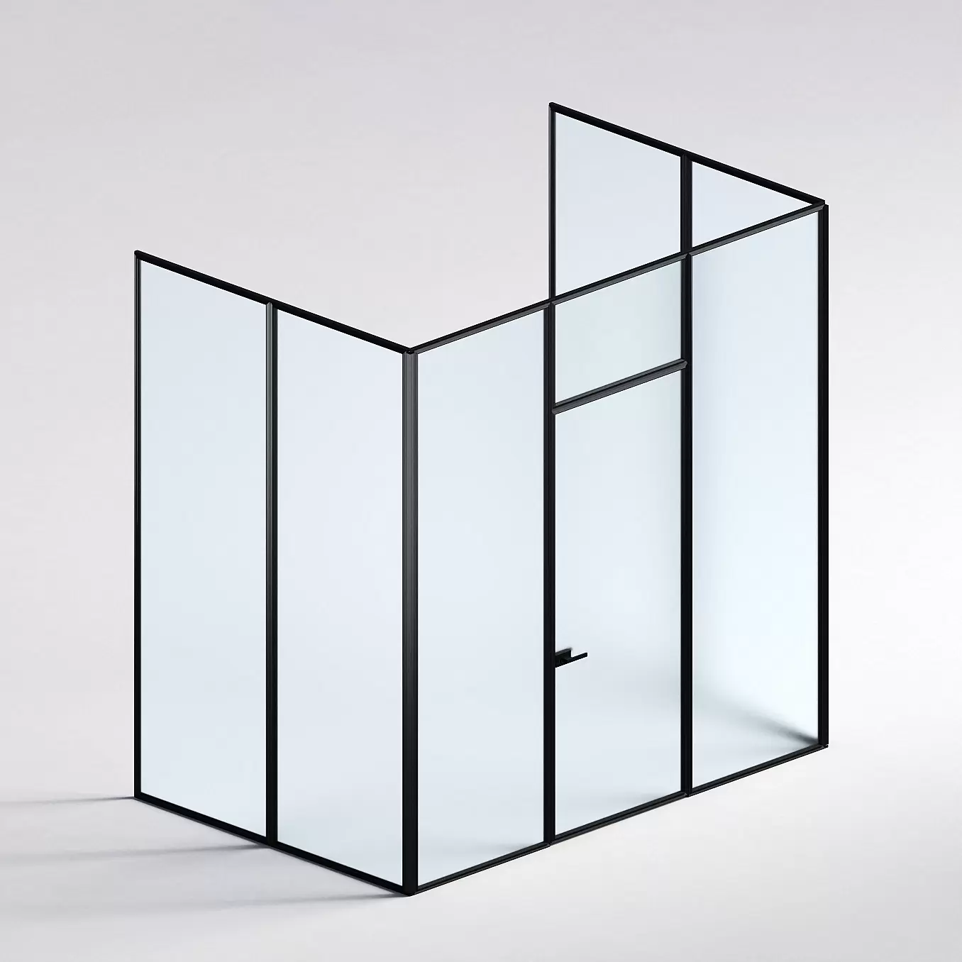 Межкомнатная перегородка Система 1000 линий , черный