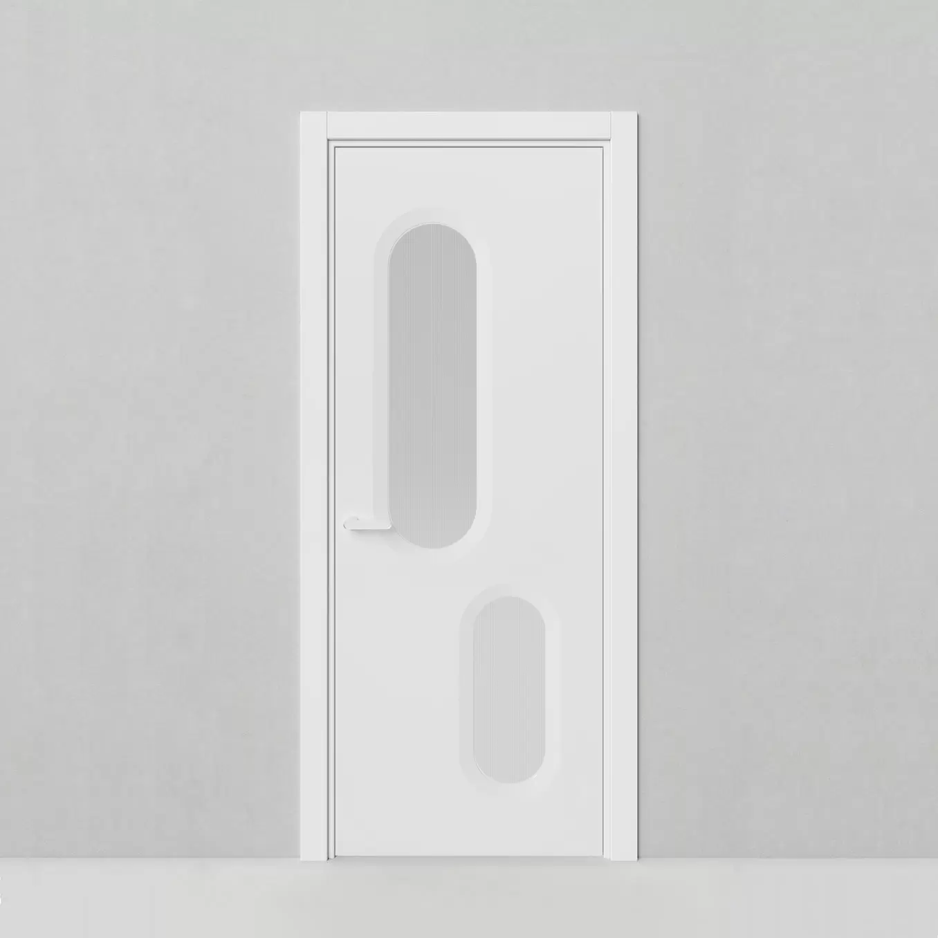 Межкомнатная дверь Солярис, модель 174 Белый