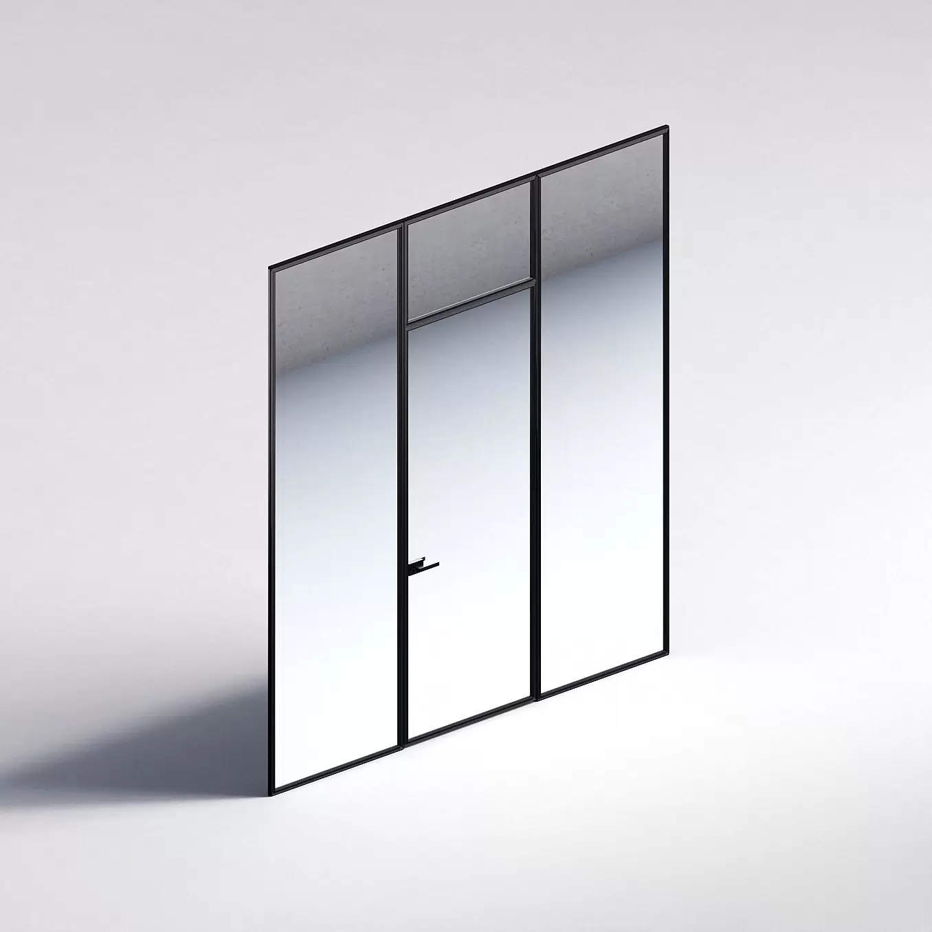 Межкомнатная перегородка Система 1000 линий , черный