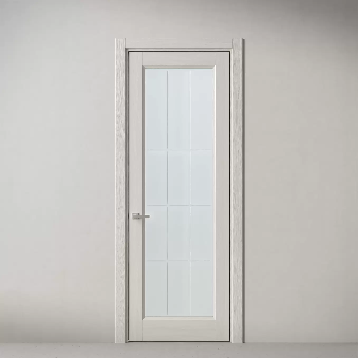Межкомнатная дверь Elegant, модель 38 Белый дуб