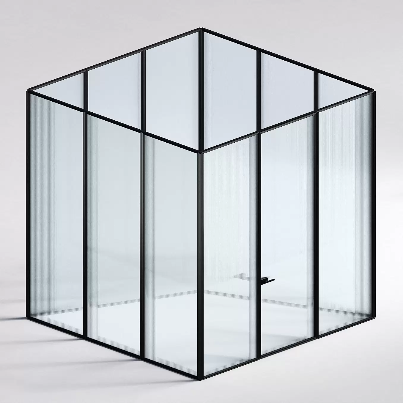 Межкомнатная перегородка Система 1000 линий , черный