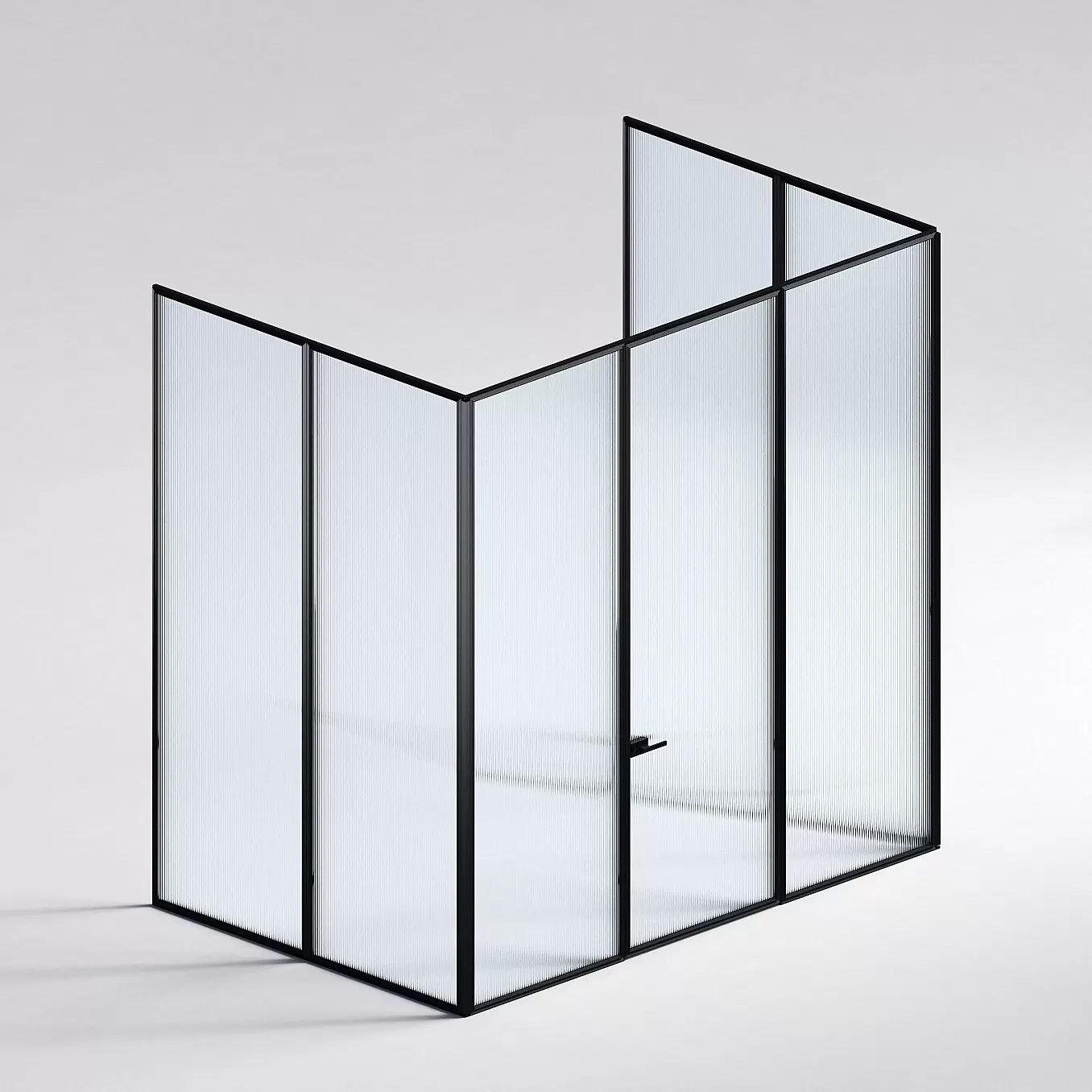 Межкомнатная перегородка Система 1000 линий , черный