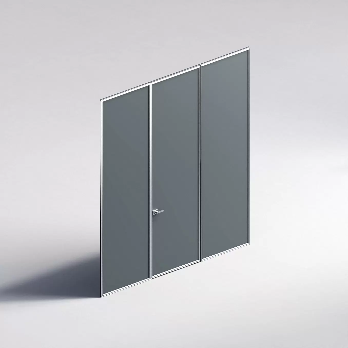 Межкомнатная перегородка Система 1000 линий , серебряный