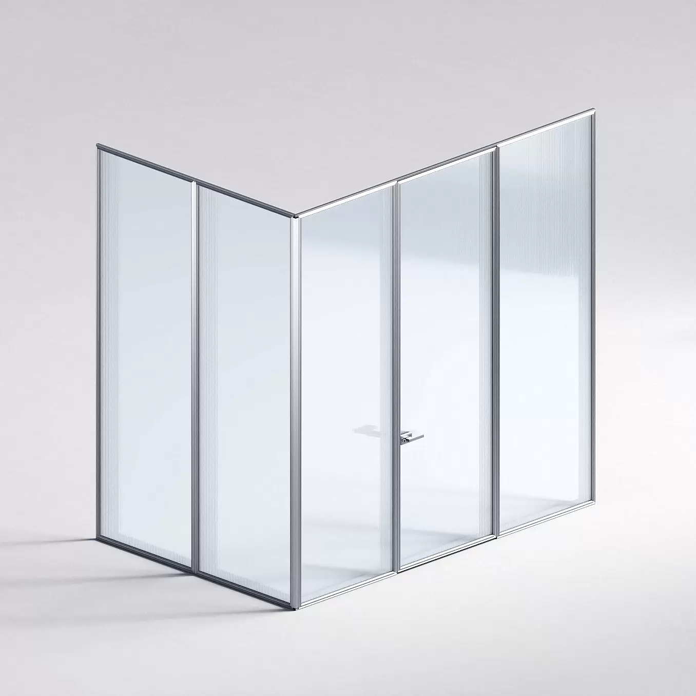 Межкомнатная перегородка Система 1000 линий , серебряный