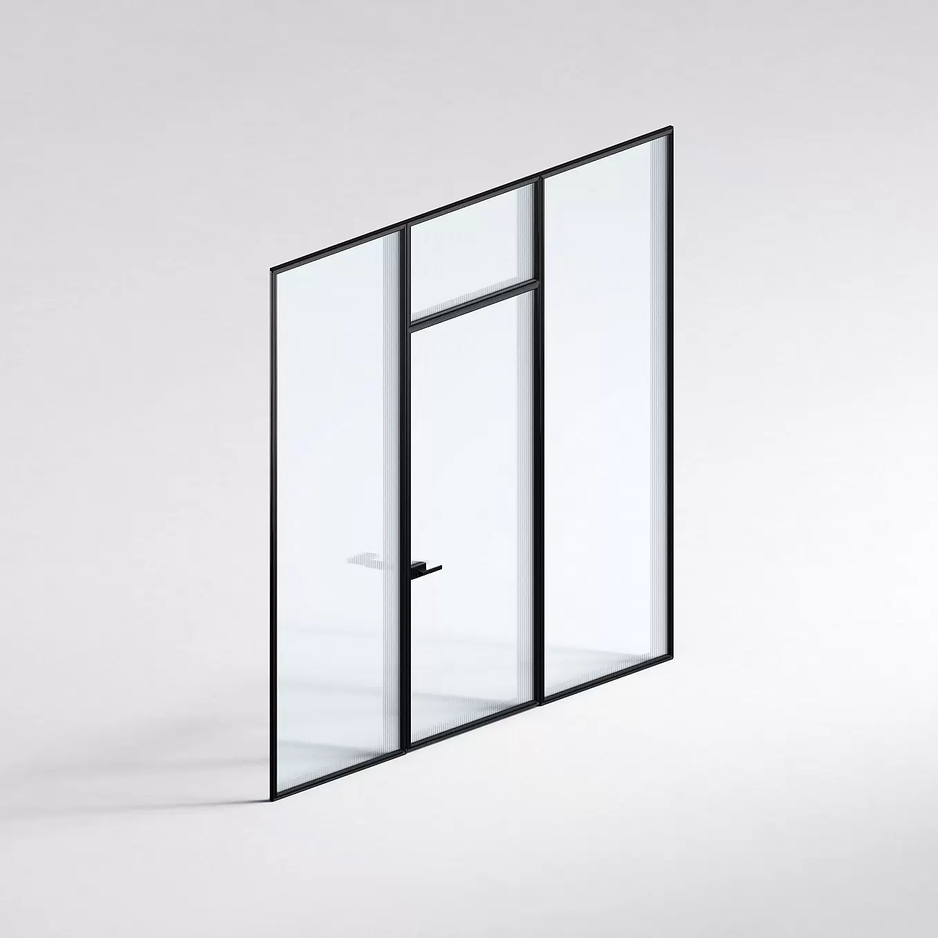 Межкомнатная перегородка Система 1000 линий , черный