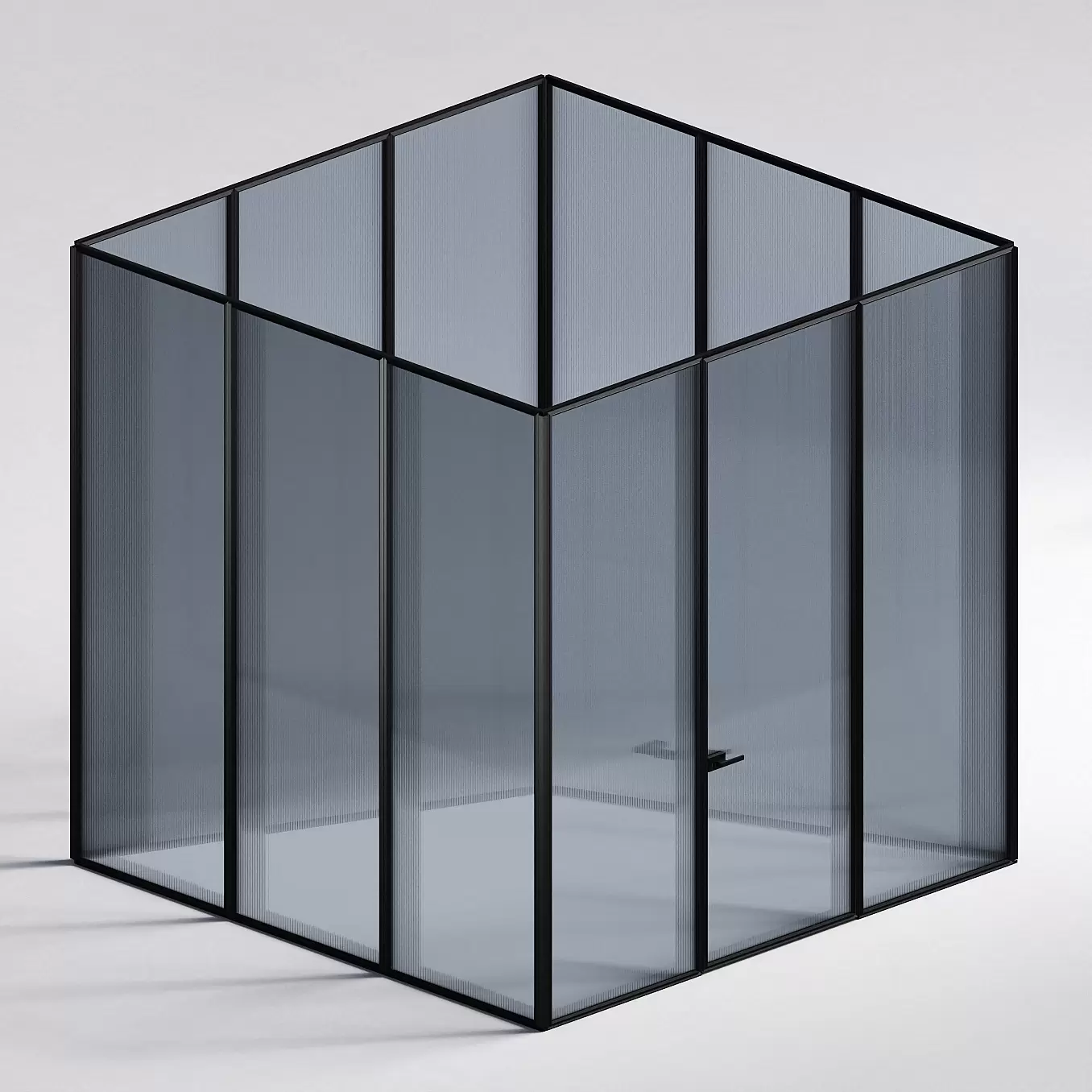 Межкомнатная перегородка Система 1000 линий , черный