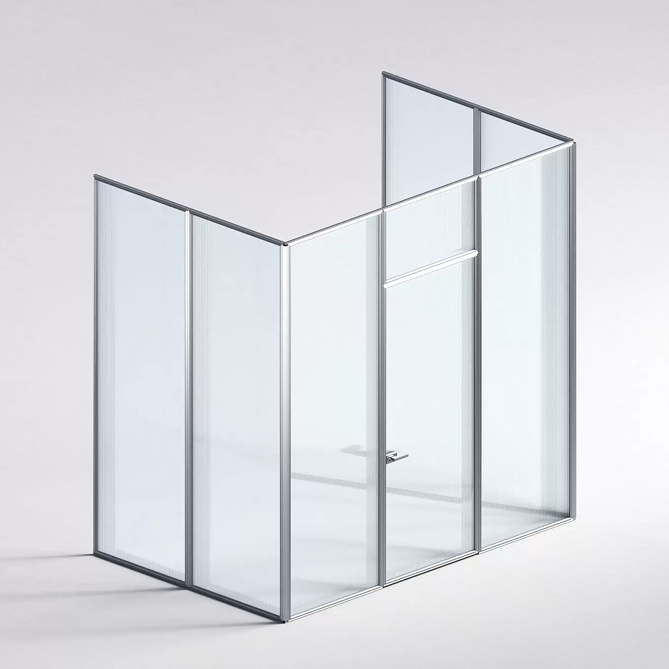 Межкомнатная перегородка Система 1000 линий , серебряный