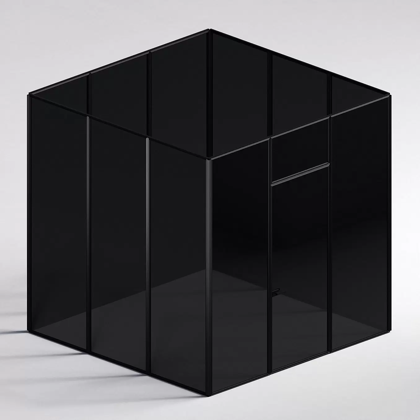 Межкомнатная перегородка Система 1000 линий , черный