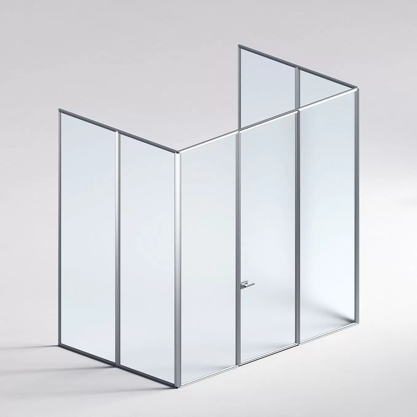 Межкомнатная перегородка Система 1000 линий , серебряный