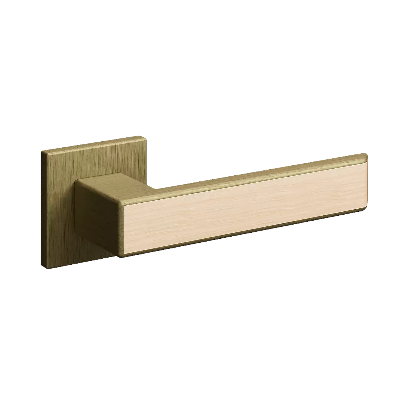 Межкомнатная ручка Best 2.0 со вставкой, бронза брашированная