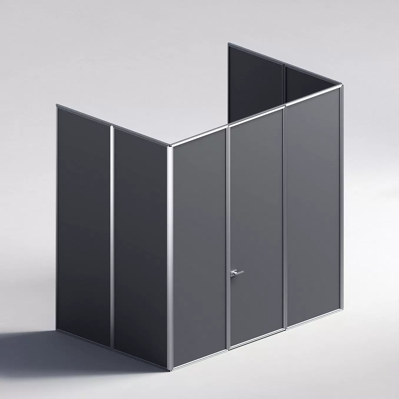 Межкомнатная перегородка Система 1000 линий , серебряный