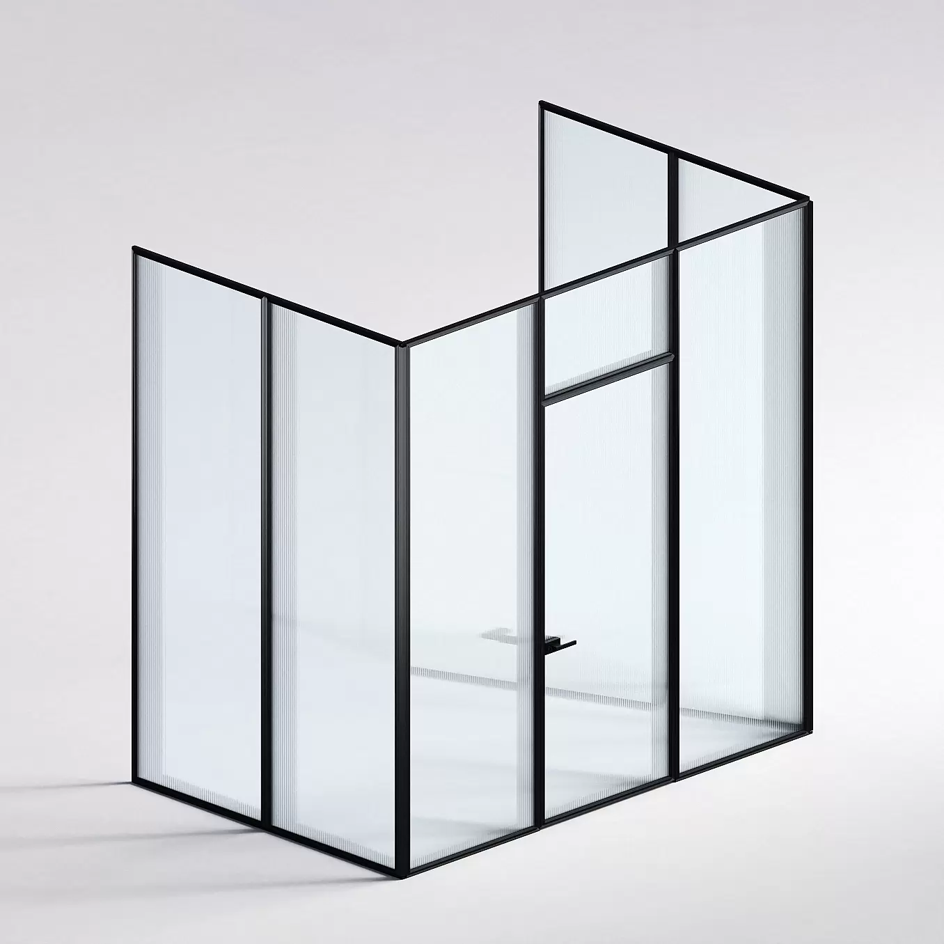 Межкомнатная перегородка Система 1000 линий , черный