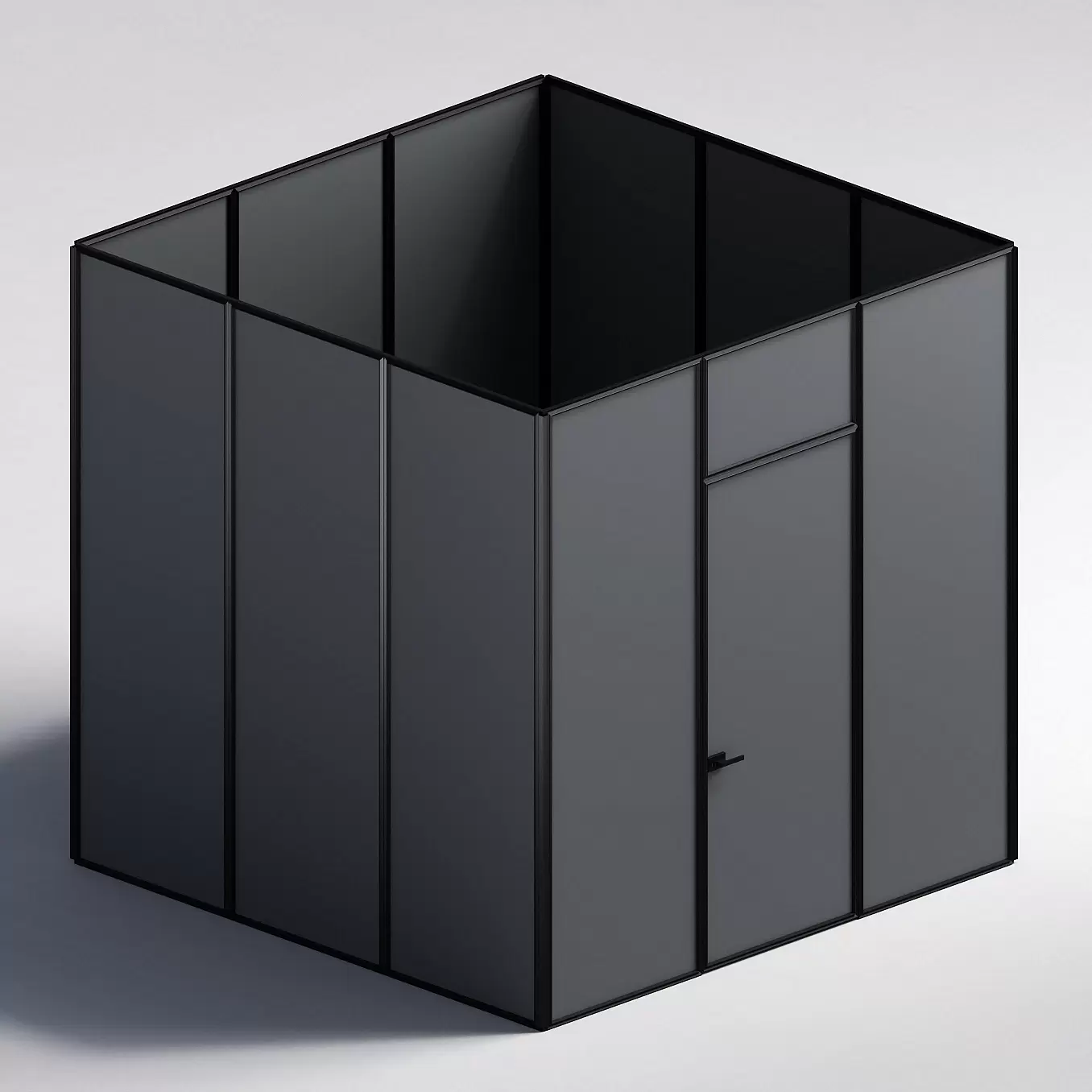 Межкомнатная перегородка Система 1000 линий , черный